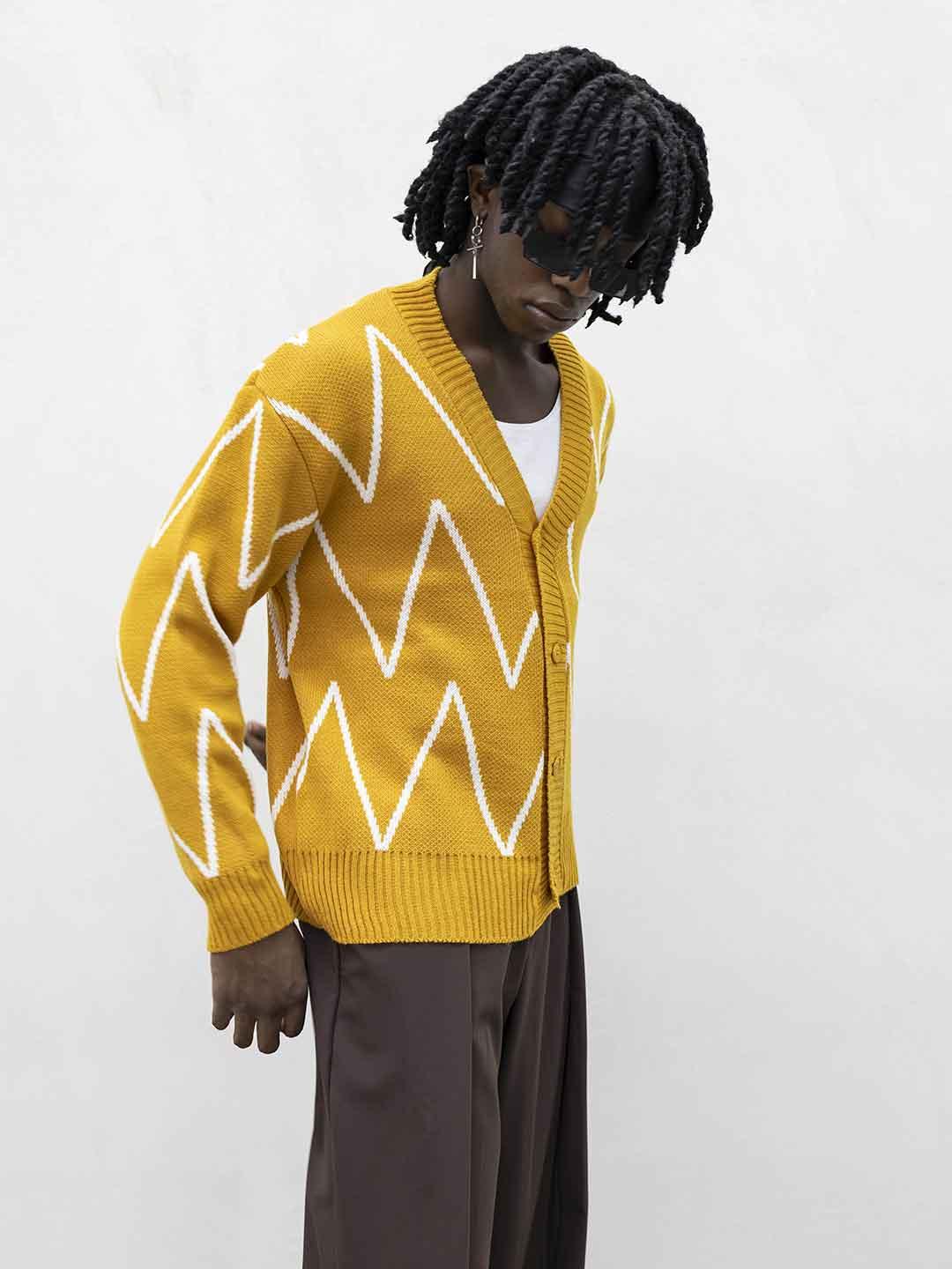 Tokyo cardigan giallo e bianco TCK009 GIALLO TOKYO