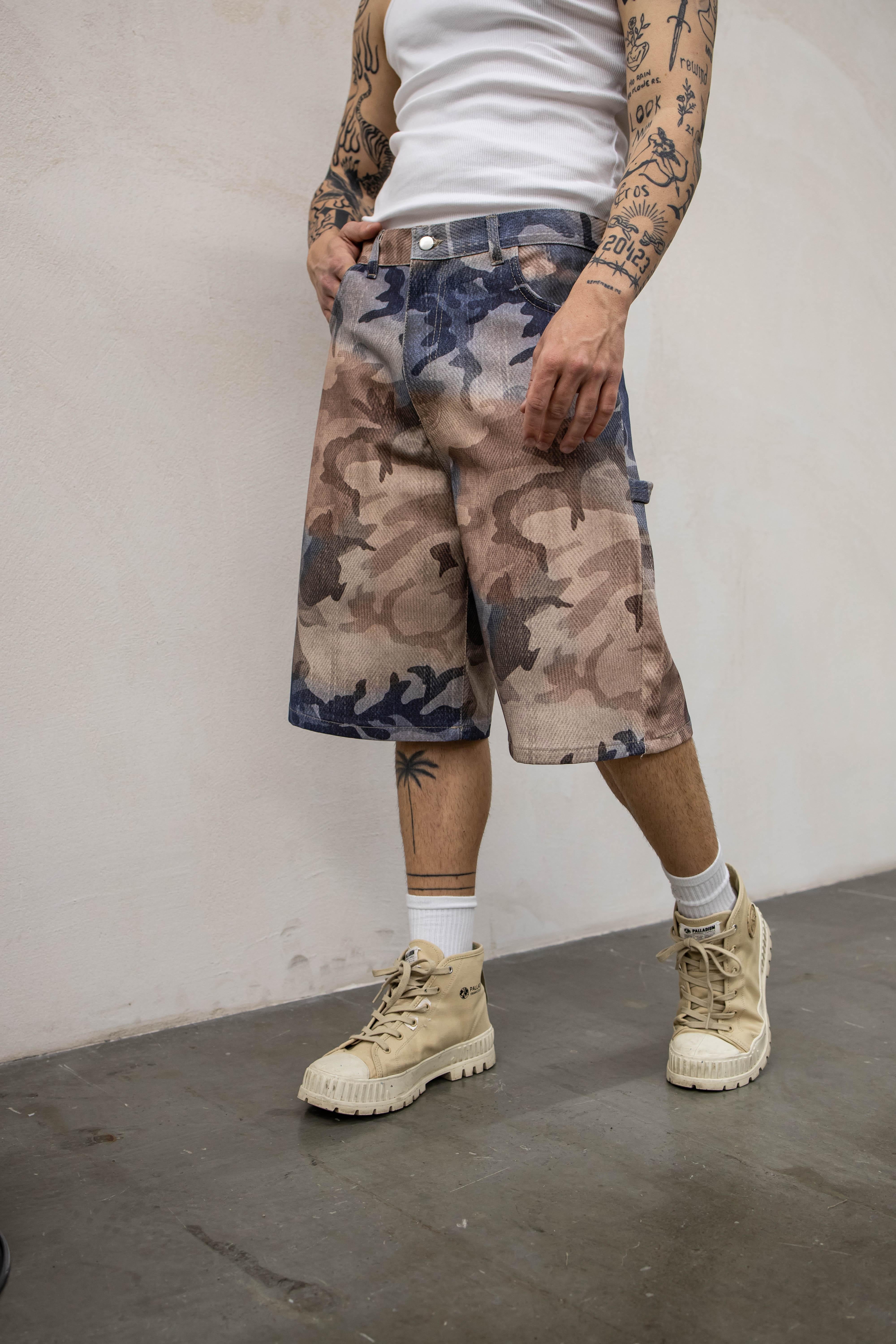 Present Day bermuda beige mimetico PDP047 BLU PRESENT DAY