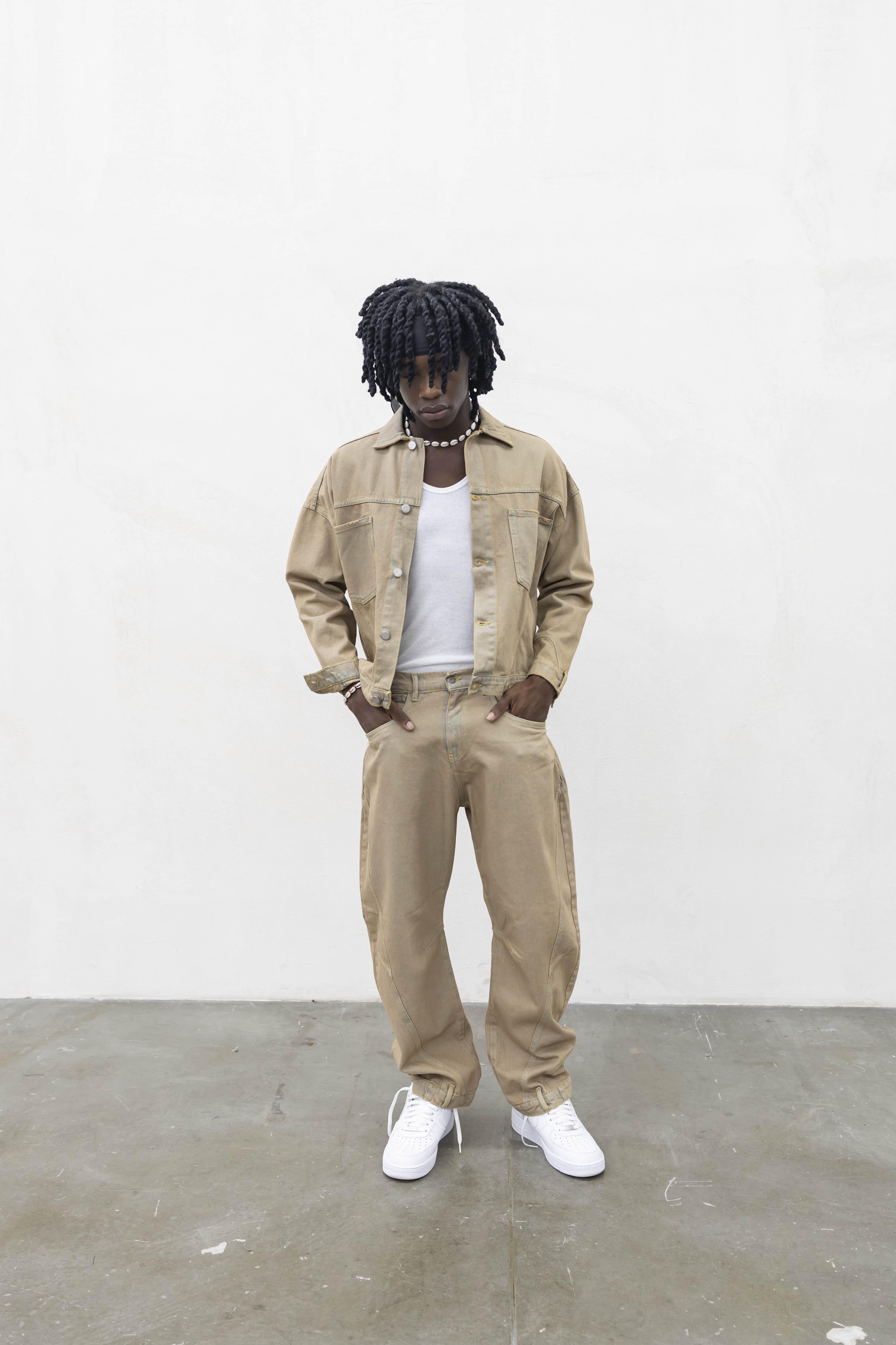 Present Day coordinato beige in denim PRS013 BEIGE PRESENT DAY