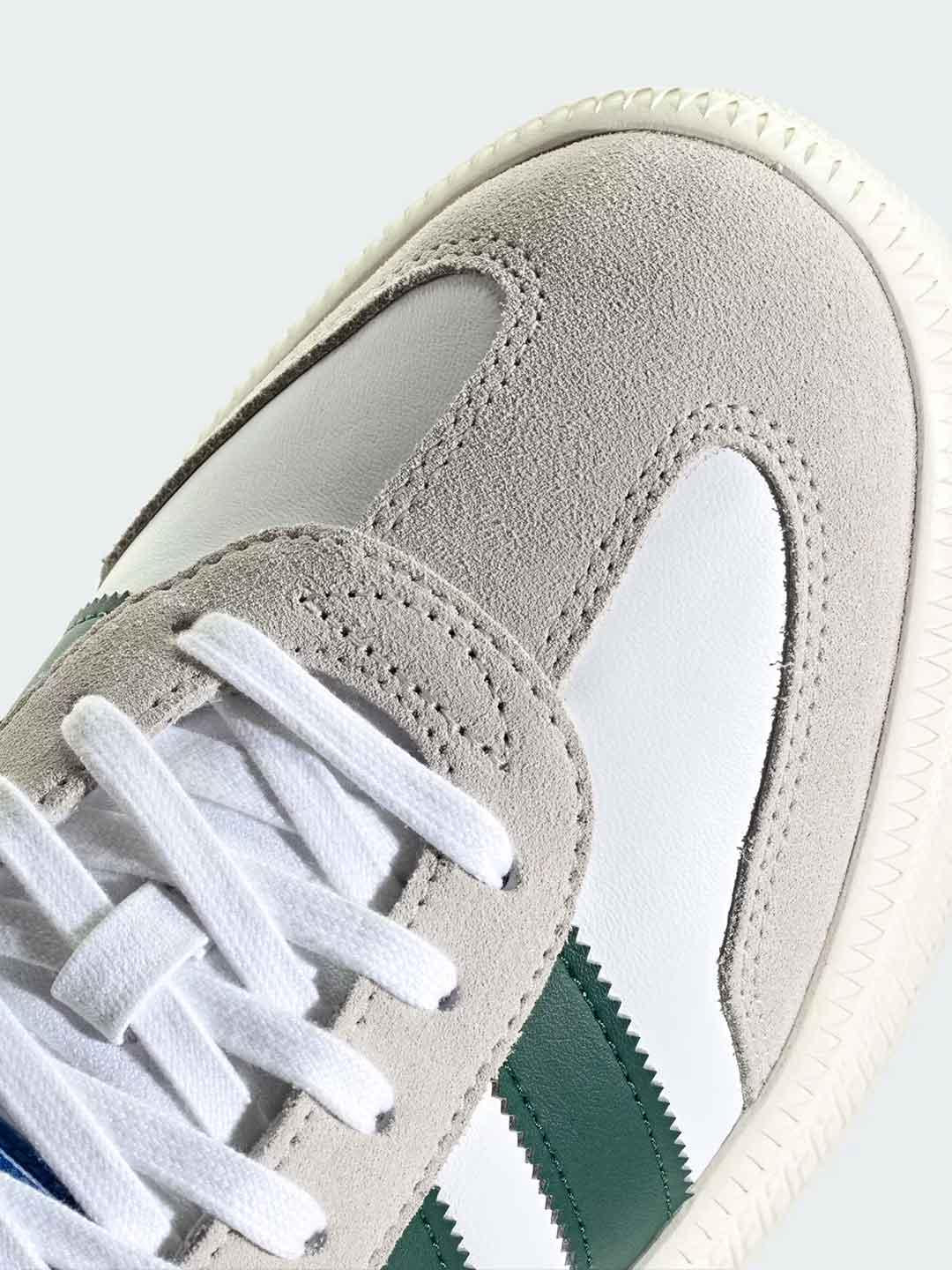 Adidas Samba XLG sneakers bianco con bande verdi JR0934 BIANCO ADIDAS