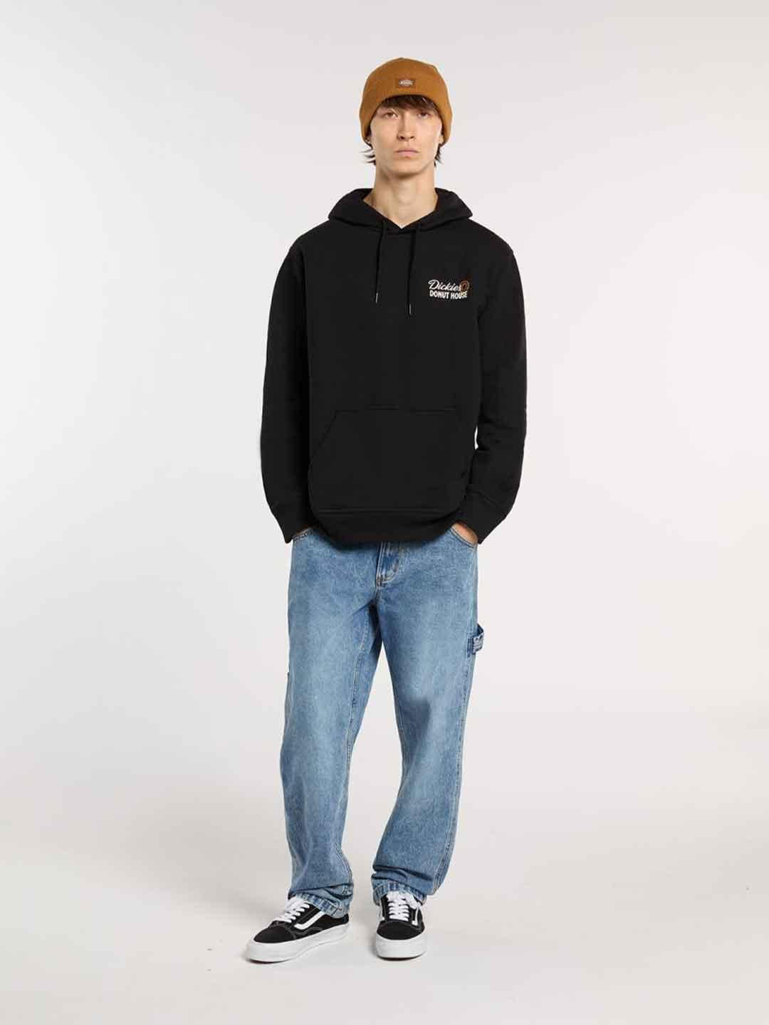 Dickies Donut House felpa nero DK0A88ATBLK NERO DICKIES