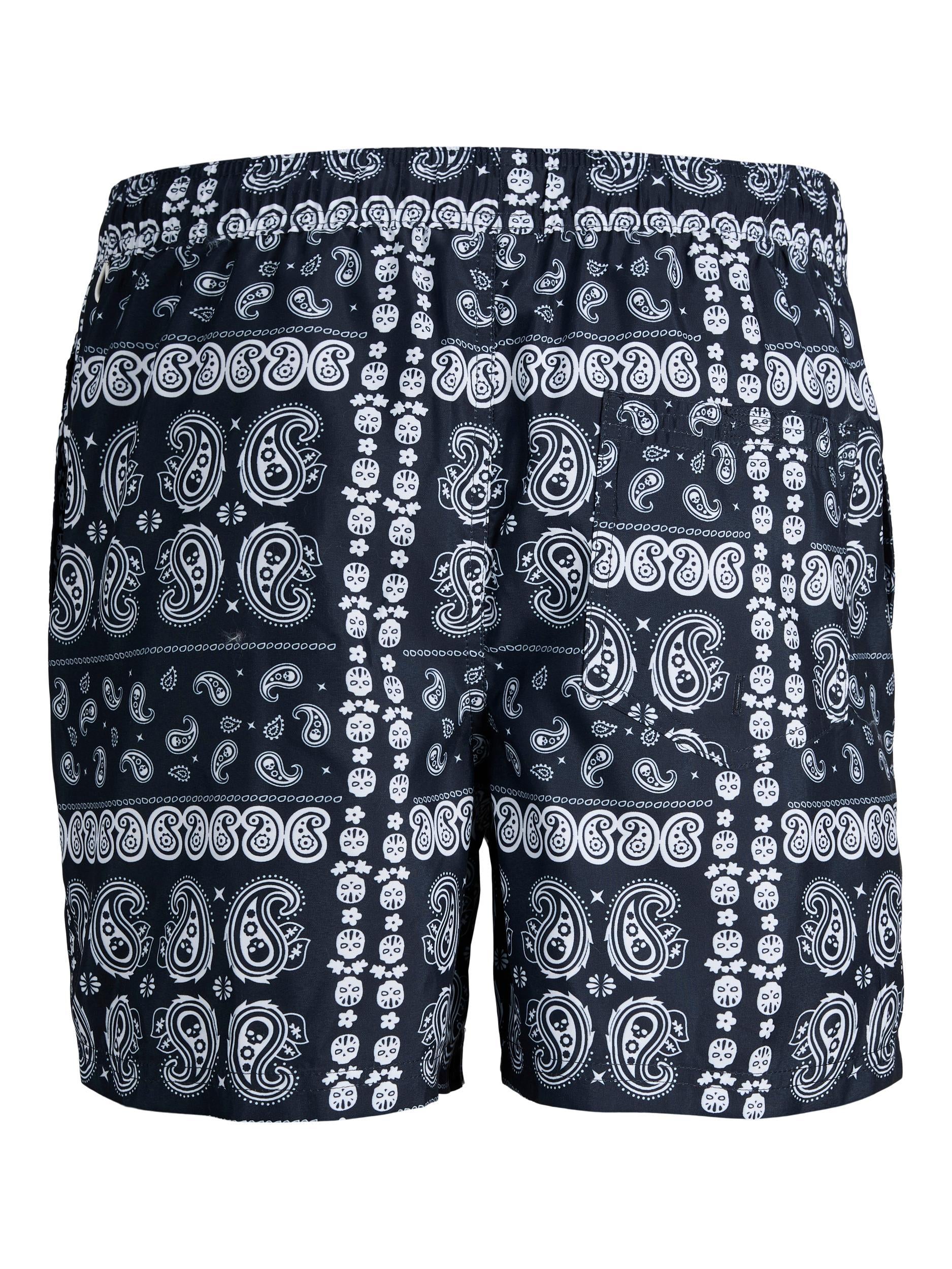 Jack&Jones costume da bagno a pantaloncino fantasia blu 12227731 BLU JACK & JONES