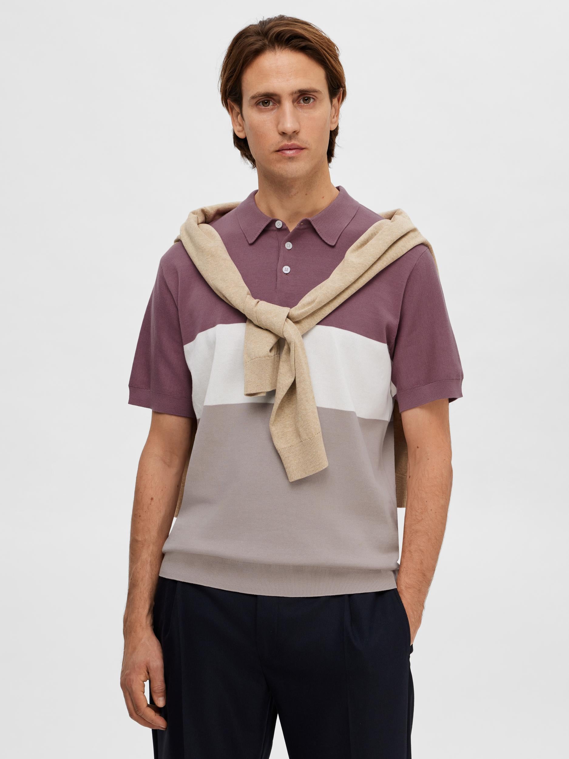 Selected polo wistful mauvre 16088615 AMARANTO SELECTED