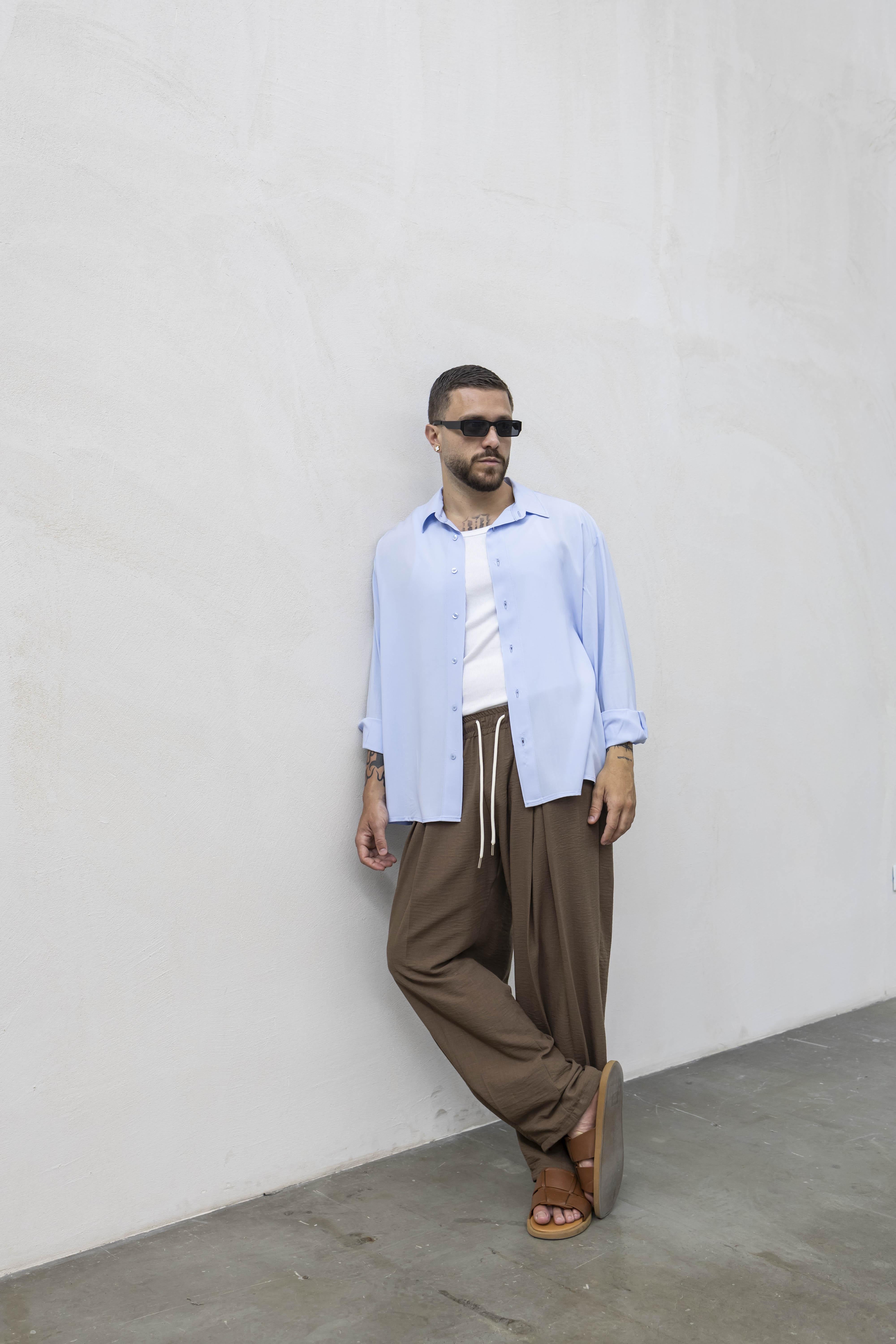 Tokyo camicia celeste manica lunga TKN061 CELESTE TOKYO