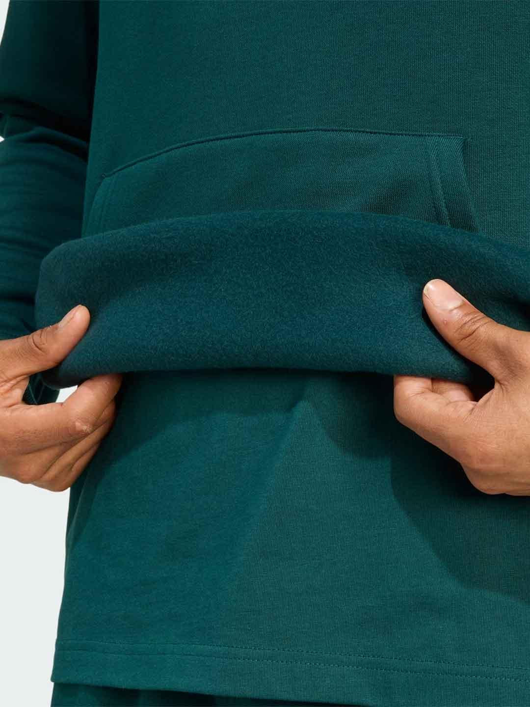 Adidas felpa verde con cappuccio JZ3589 VERDE ADIDAS