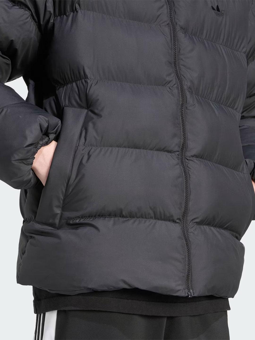 Adidas Hooded Puffer giubbino nero JX4123 NERO ADIDAS