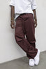 Present Day pantalone bordeaux acetato