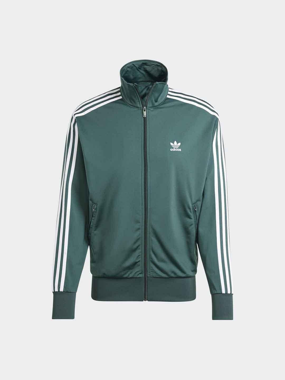 Adidas felpa verde con zip IY9892 VERDE ADIDAS