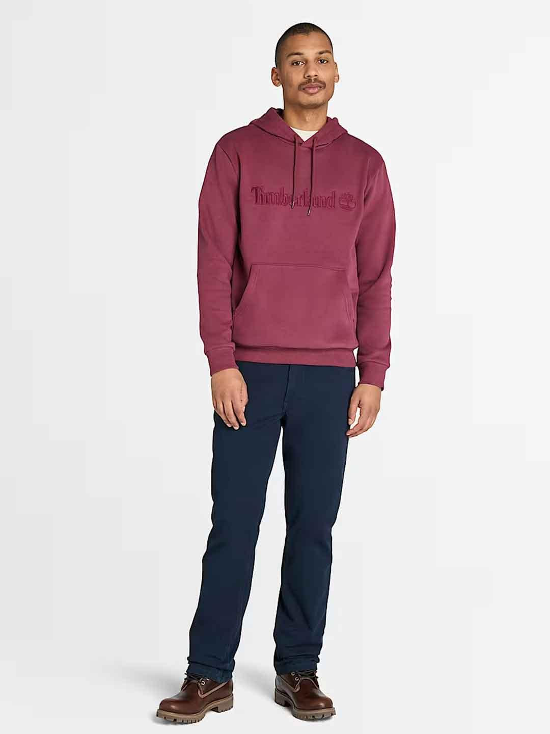 Timberland Hampton felpa bordeaux con cappuccio TB0A6VFJ BORDEAUX TIMBERLAND