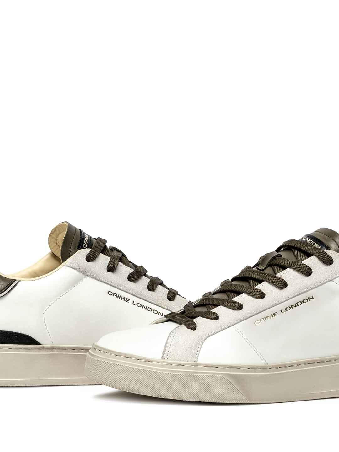 Crime Blade sneakers bianco con tab fango 11700 BIANCO CRIME