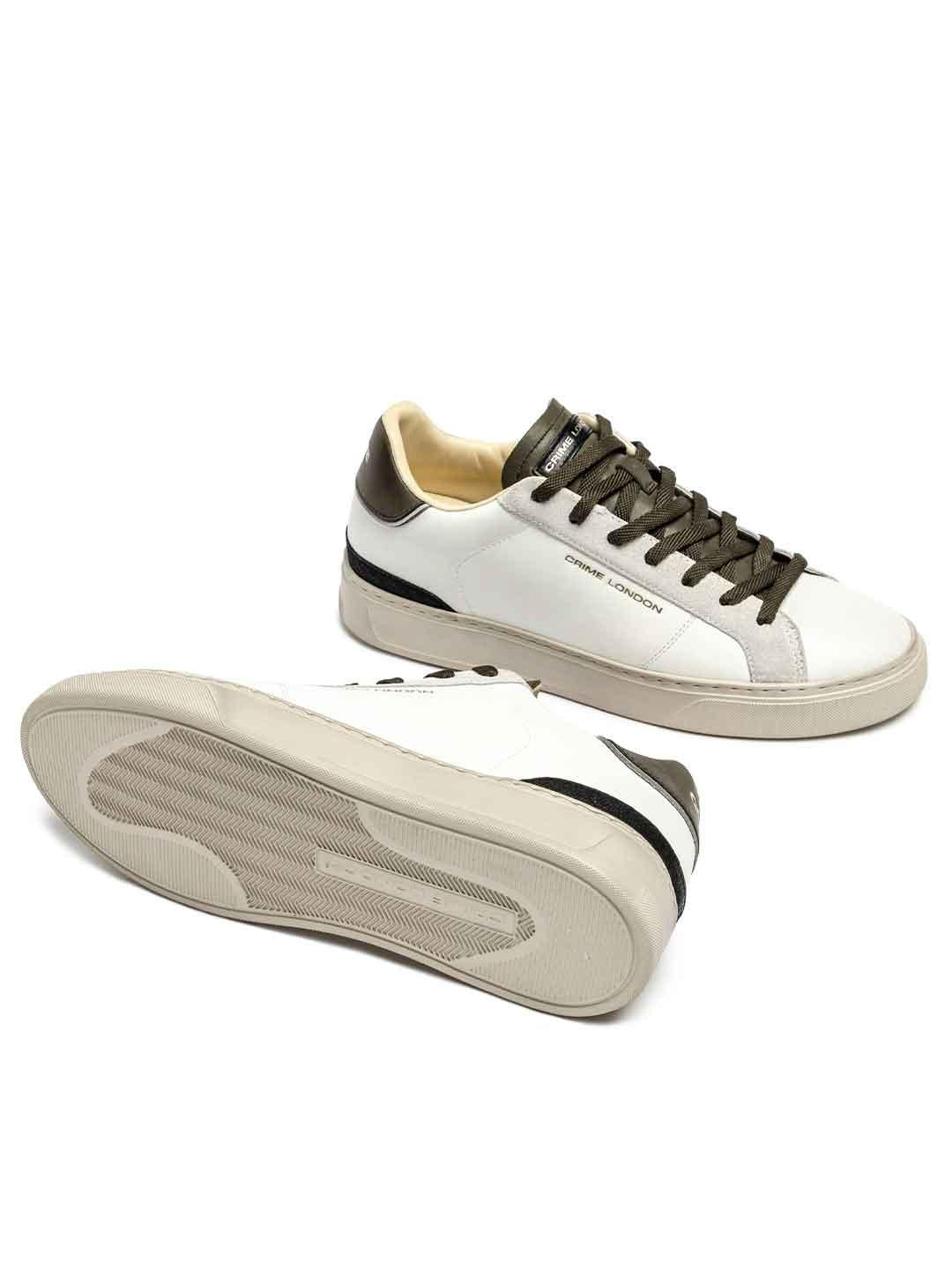 Crime Blade sneakers bianco con tab fango 11700 BIANCO CRIME