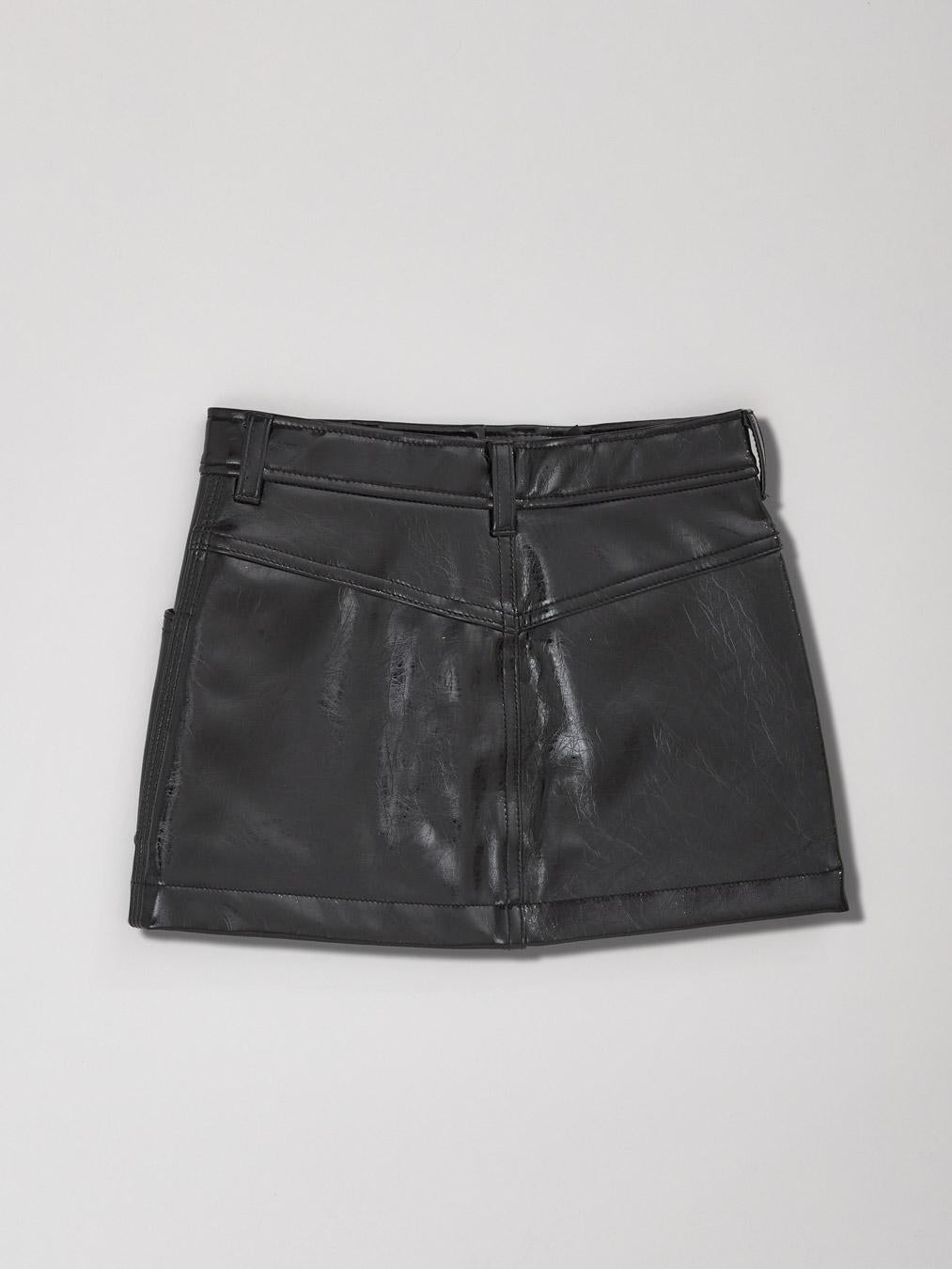 Diesel minigonna in pelle J00868 KXBDM NERO DIESEL