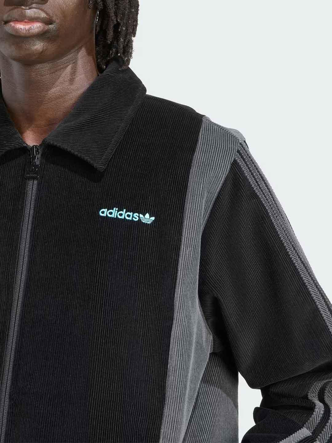 Adidas giubbino nero a coste JX3085 NERO ADIDAS
