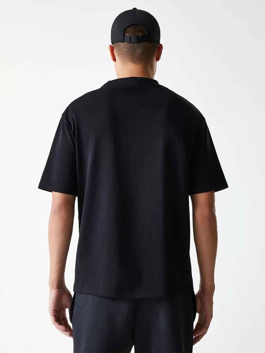 New Era t-shirt nero con logo nero 60684515 NERO NEW ERA