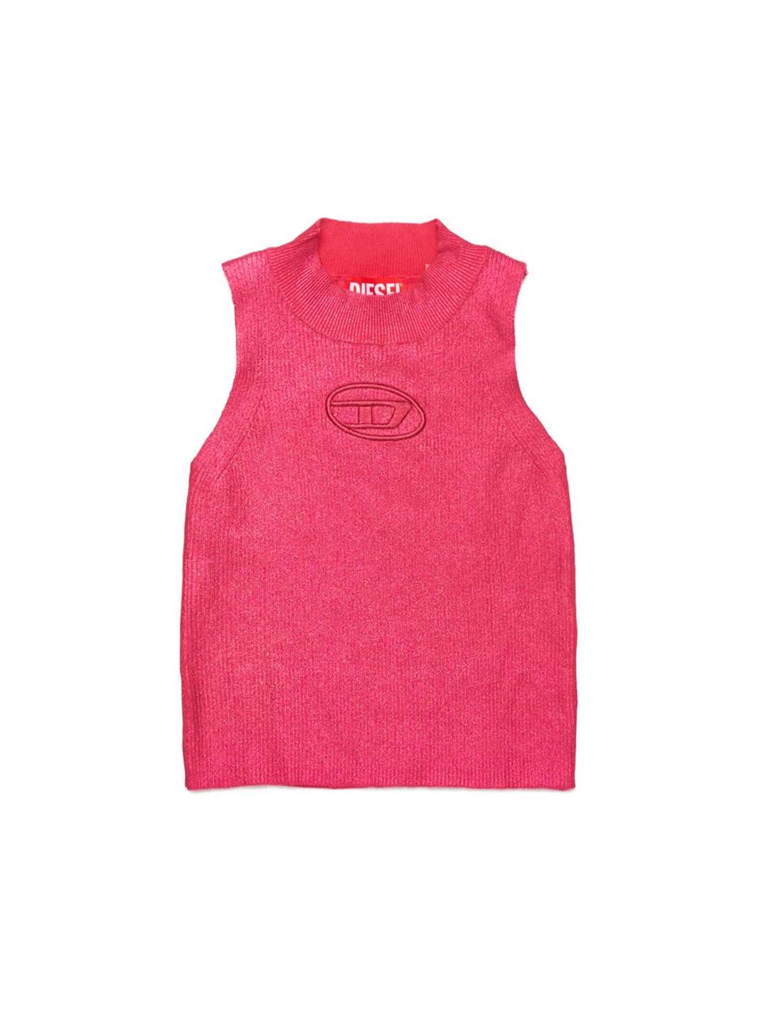 Diesel Kmonervaxtop canotta fucsia a coste J02199  KYAXG FUCSIA DIESEL