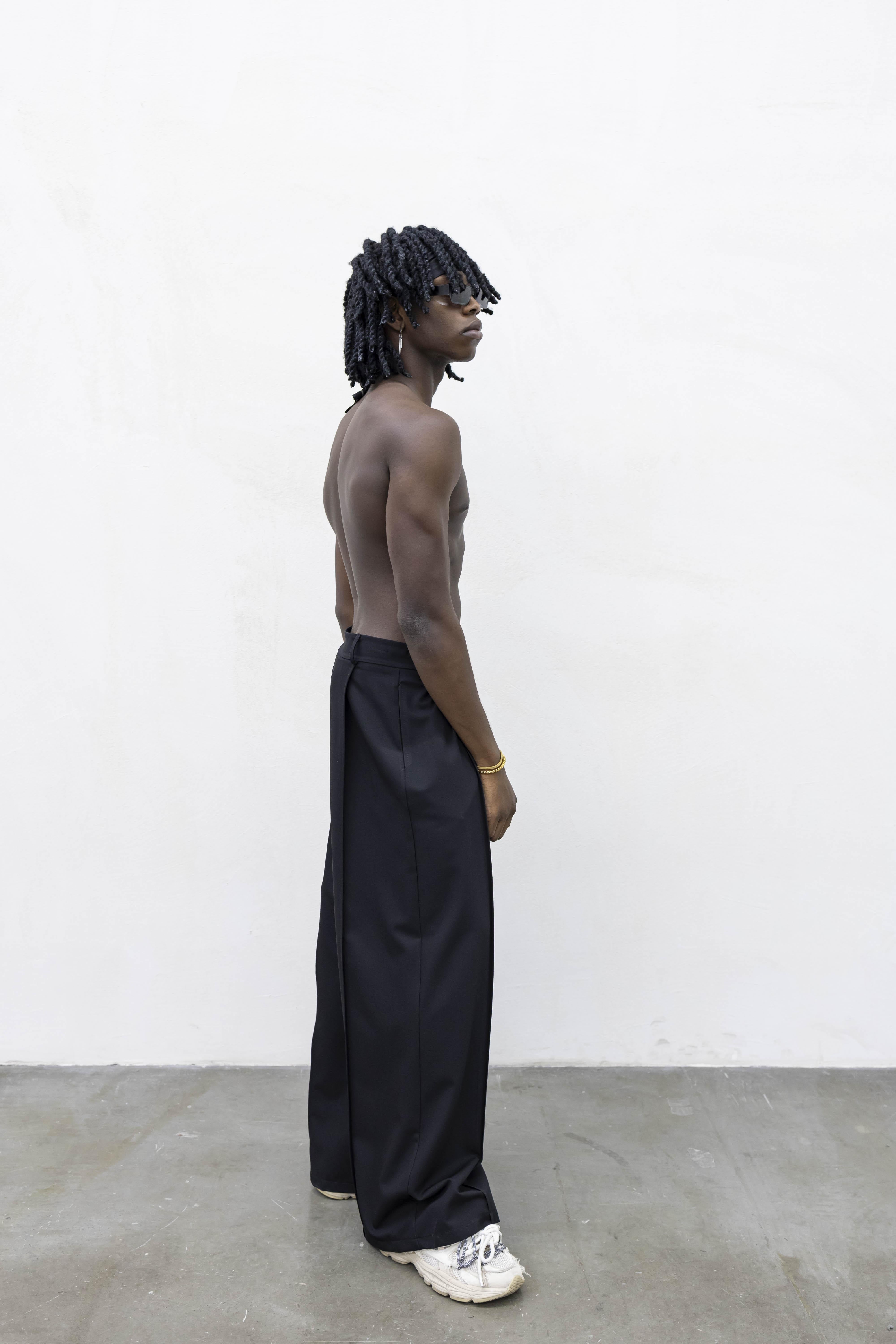 Present Day All Pinces pantaloni nero PRS019 NERO PRESENT DAY