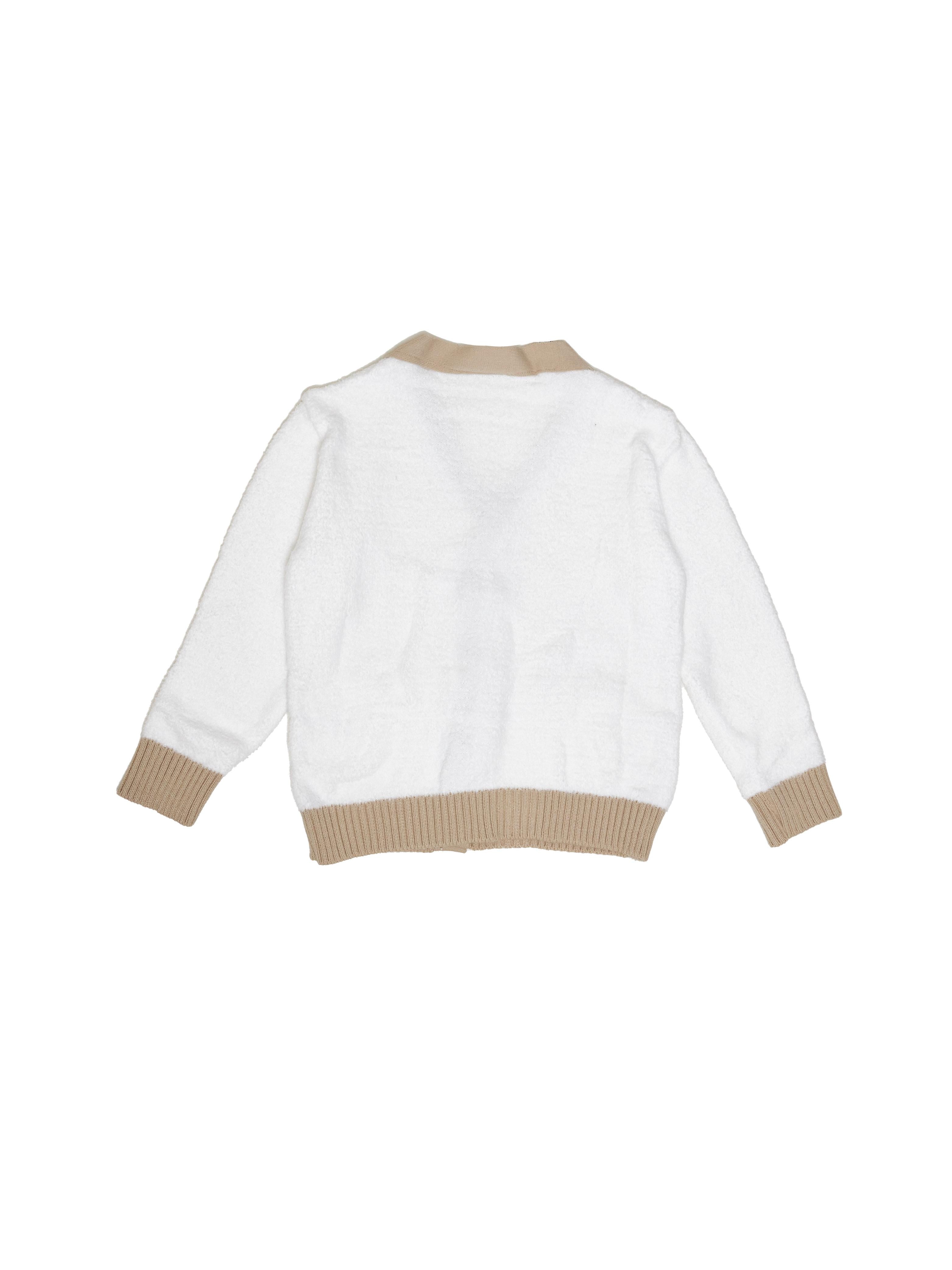 Yes London cardigan kids panna in lana J66000 PANNA YES LONDON