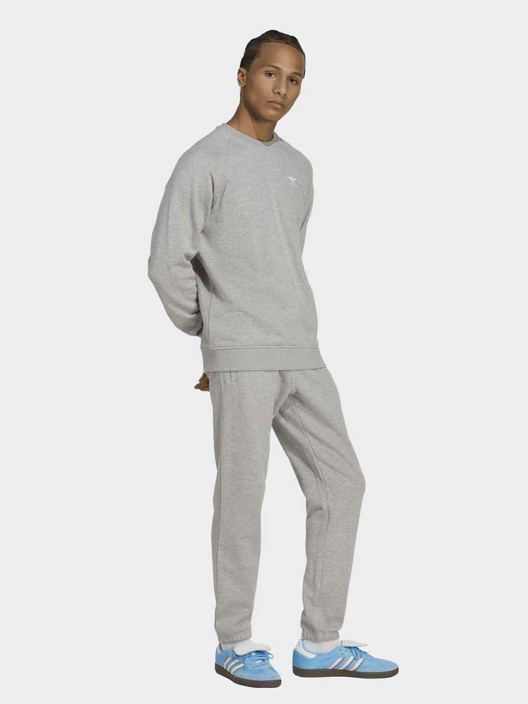 Adidas felpa grigio girocollo JZ5507 GRIGIO ADIDAS