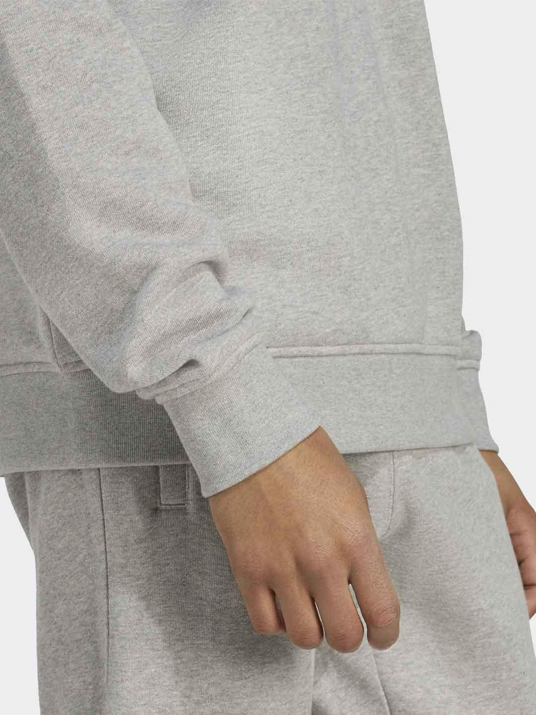 Adidas felpa grigio girocollo JZ5507 GRIGIO ADIDAS