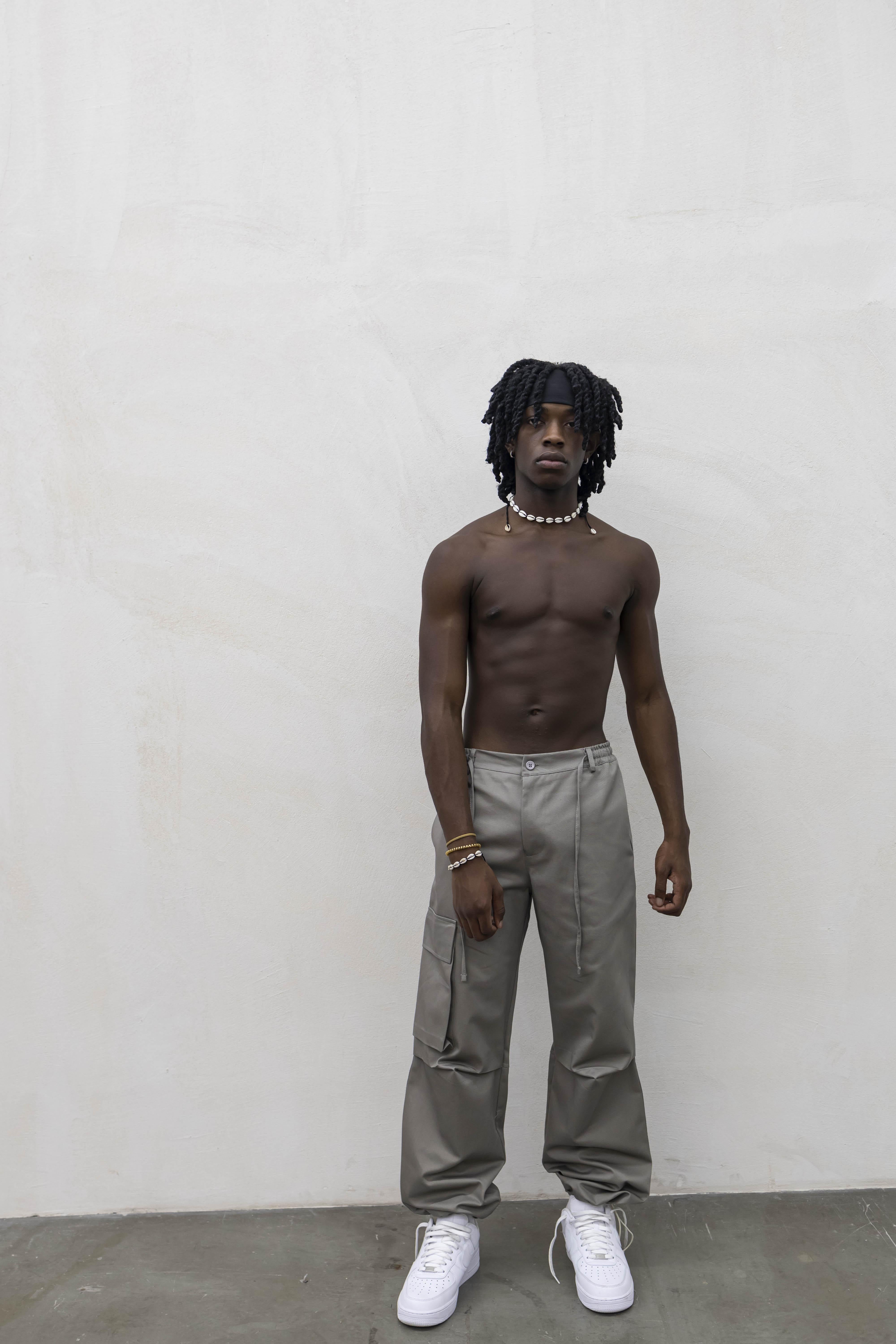 Present Day pantalone fango cargo PRS001 FANGO PRESENT DAY