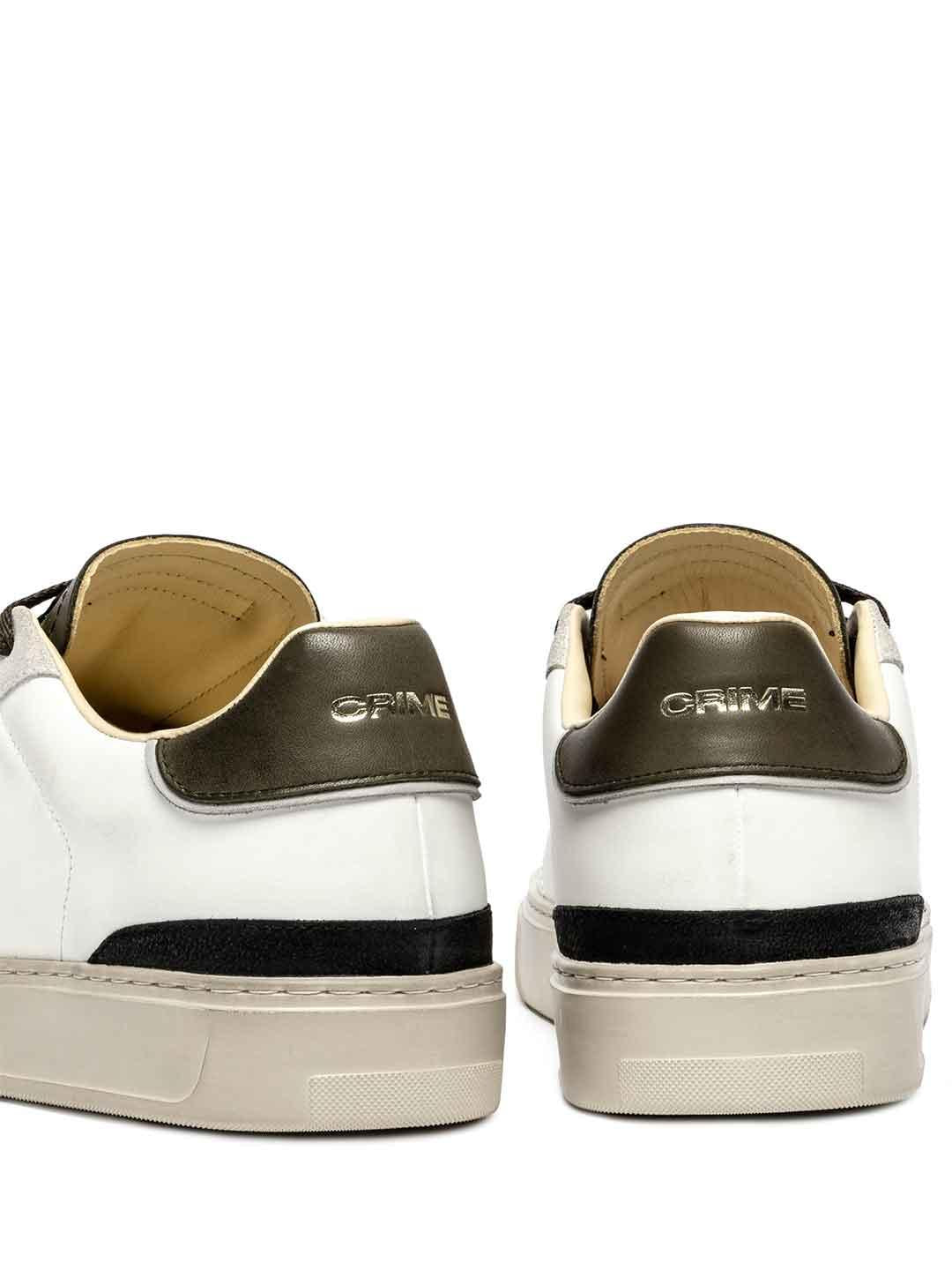 Crime Blade sneakers bianco con tab fango 11700 BIANCO CRIME