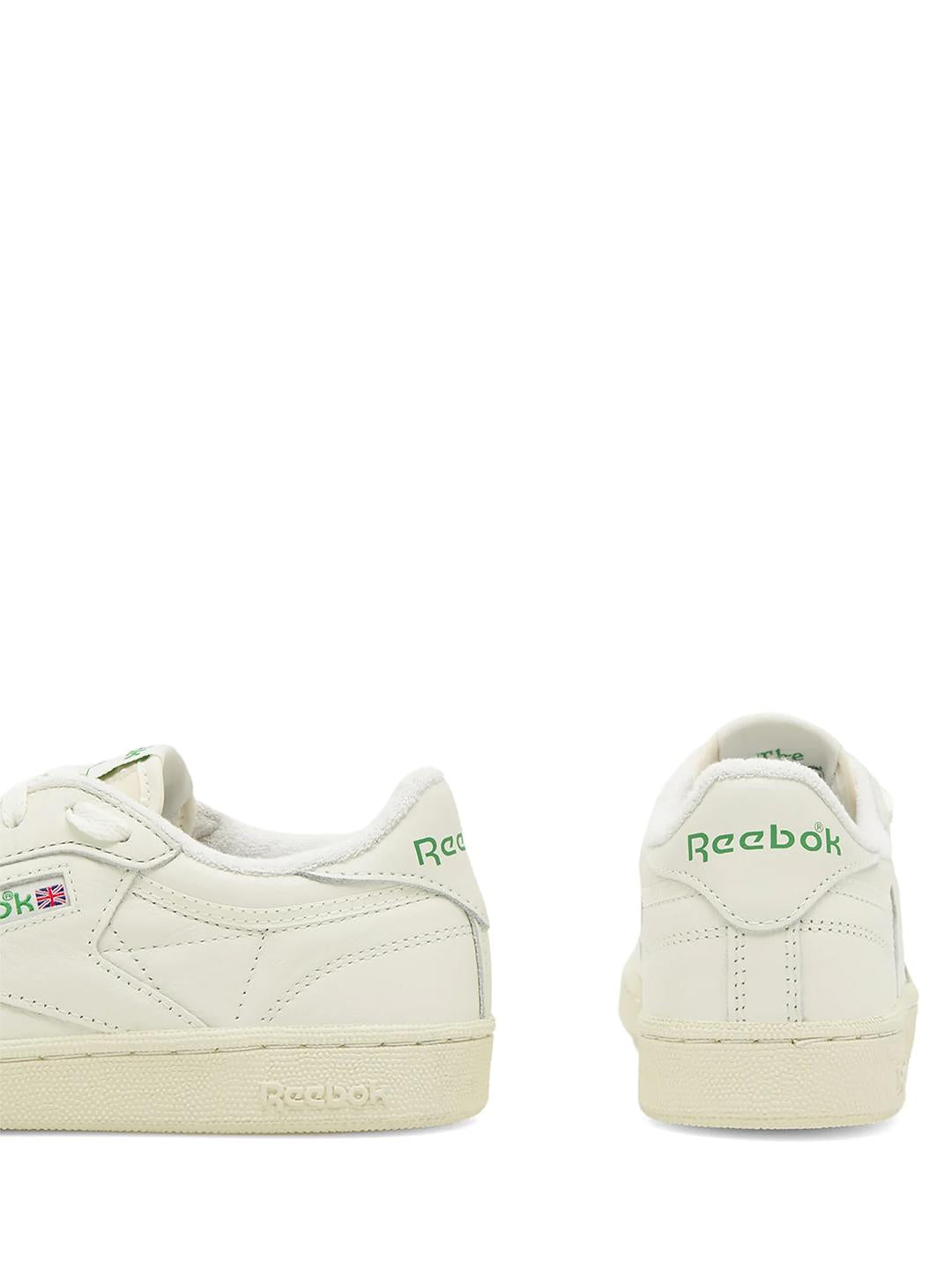 Reebok Club C 85 Vintage sneakers panna con logo verde 100000317 PANNA REEBOK