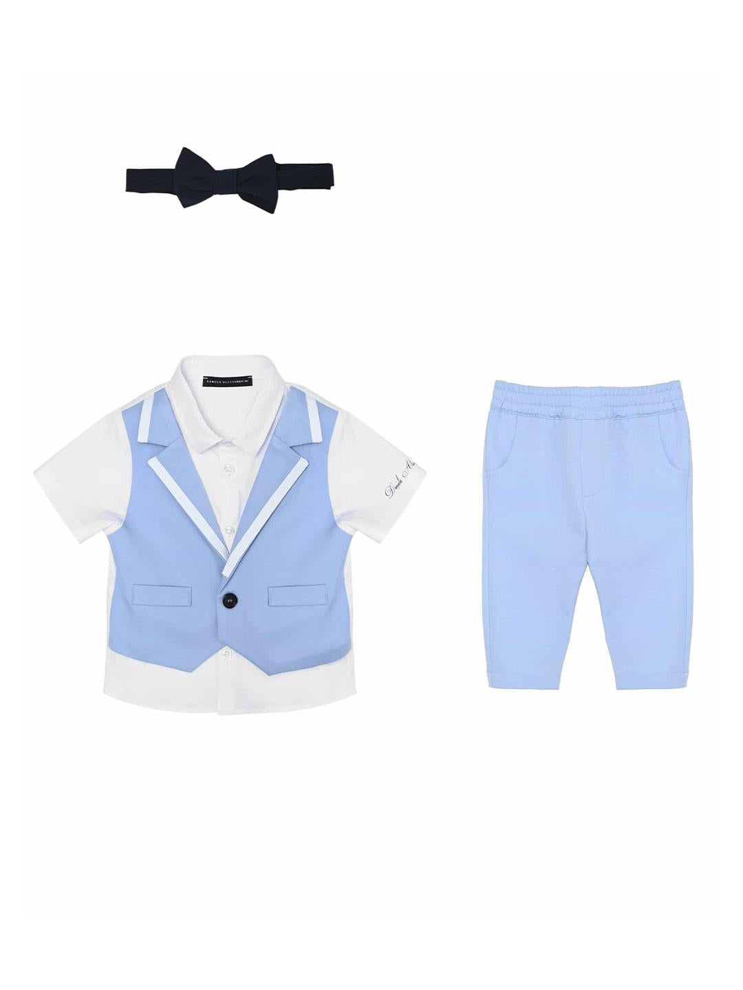 Daniele Alessandrini abito kids celeste 1296K200239 CELESTE DANIELE ALESSANDRINI