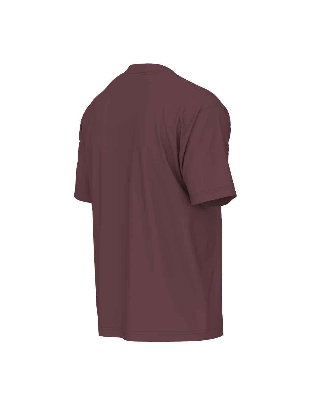 New Balance t-shirt bordeaux con logo bianco MT41509WAD BORDEAUX NEW BALANCE