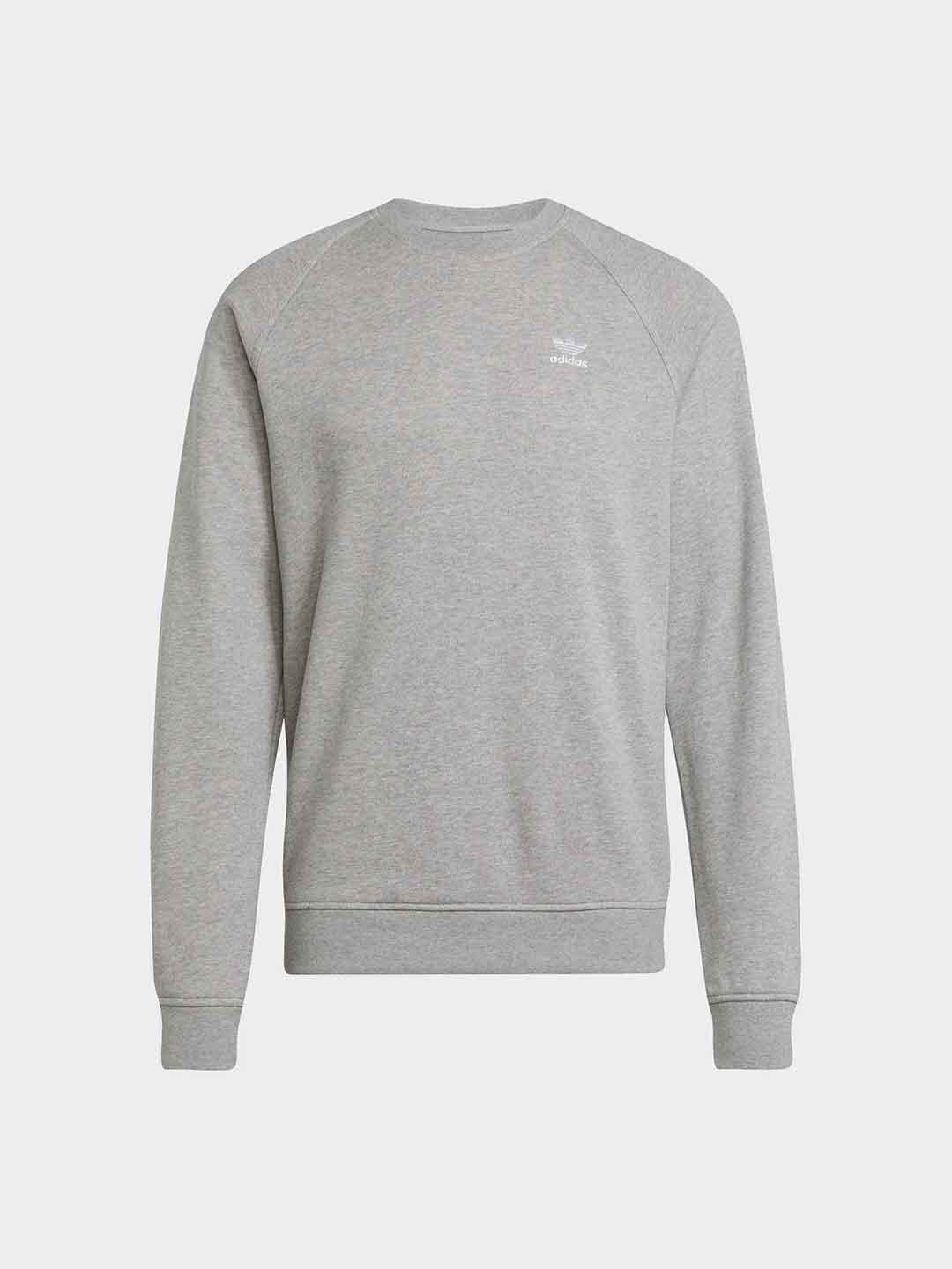 Adidas felpa grigio girocollo JZ5507 GRIGIO ADIDAS