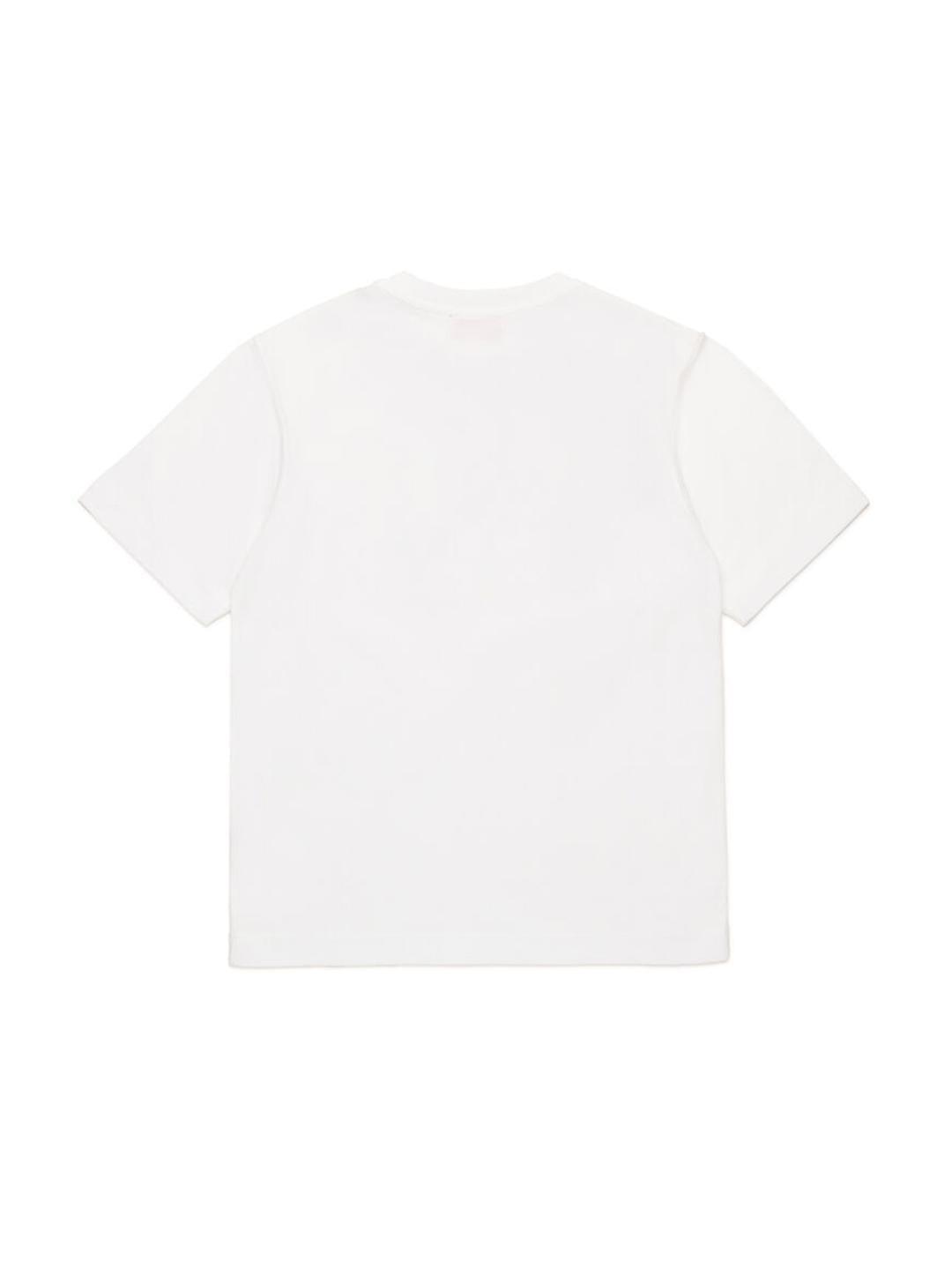 Diesel Tboxt Over t-shirt bianco logata J02251 00YI9 BIANCO DIESEL
