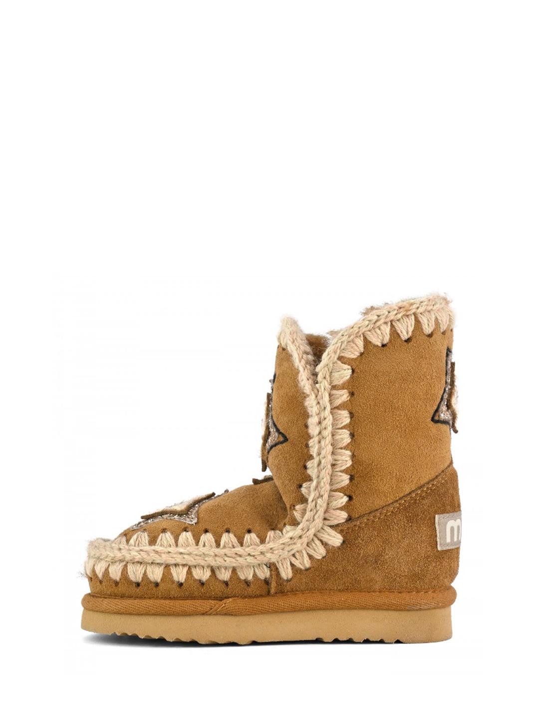 Mou Eskimo Kid Crochet Stars stivali kids beige con stelle FK101040AJ BEIGE MOU
