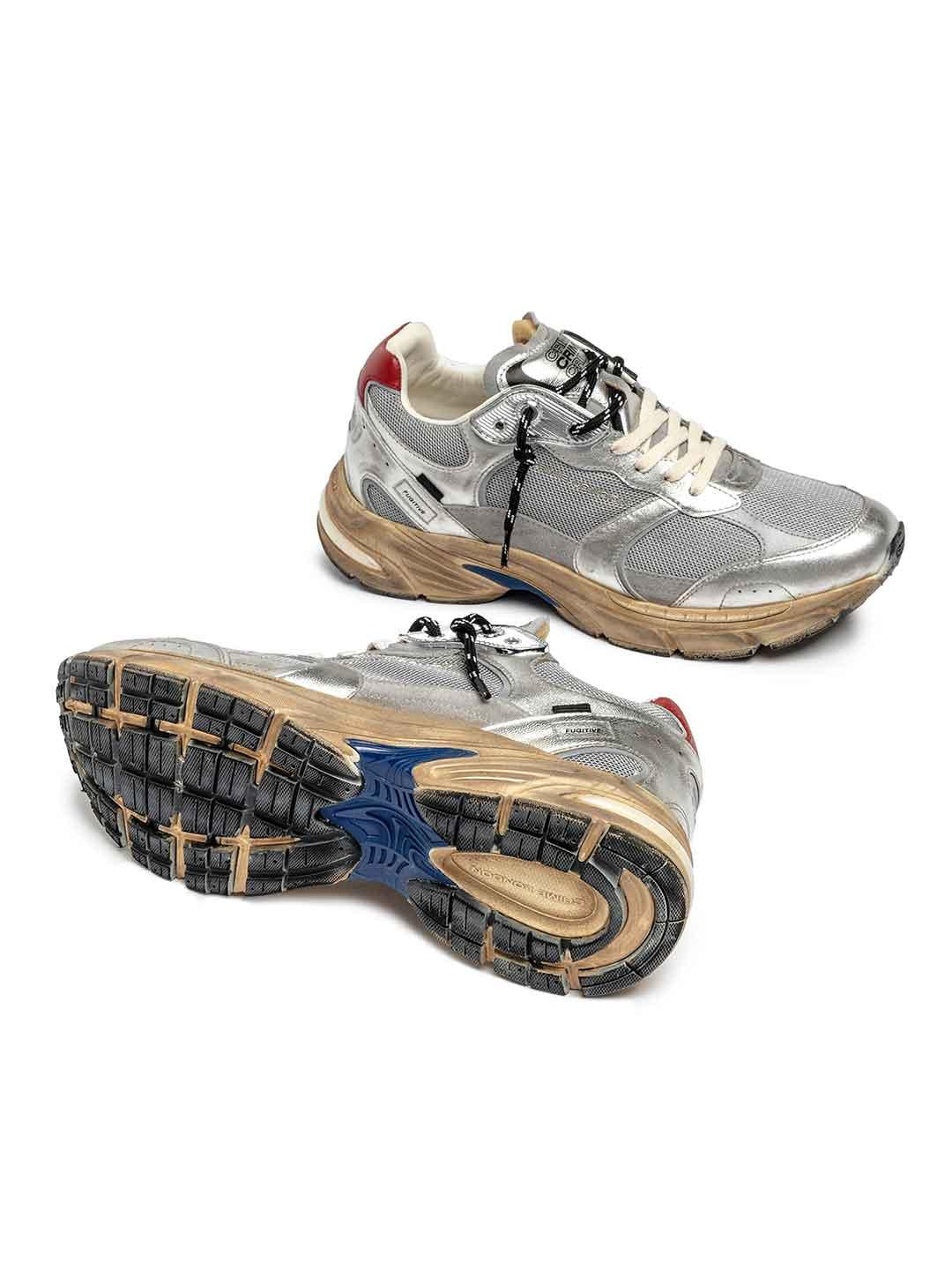 Crime Fugitive 9094 sneakers argento running 11300 ARGENTO CRIME