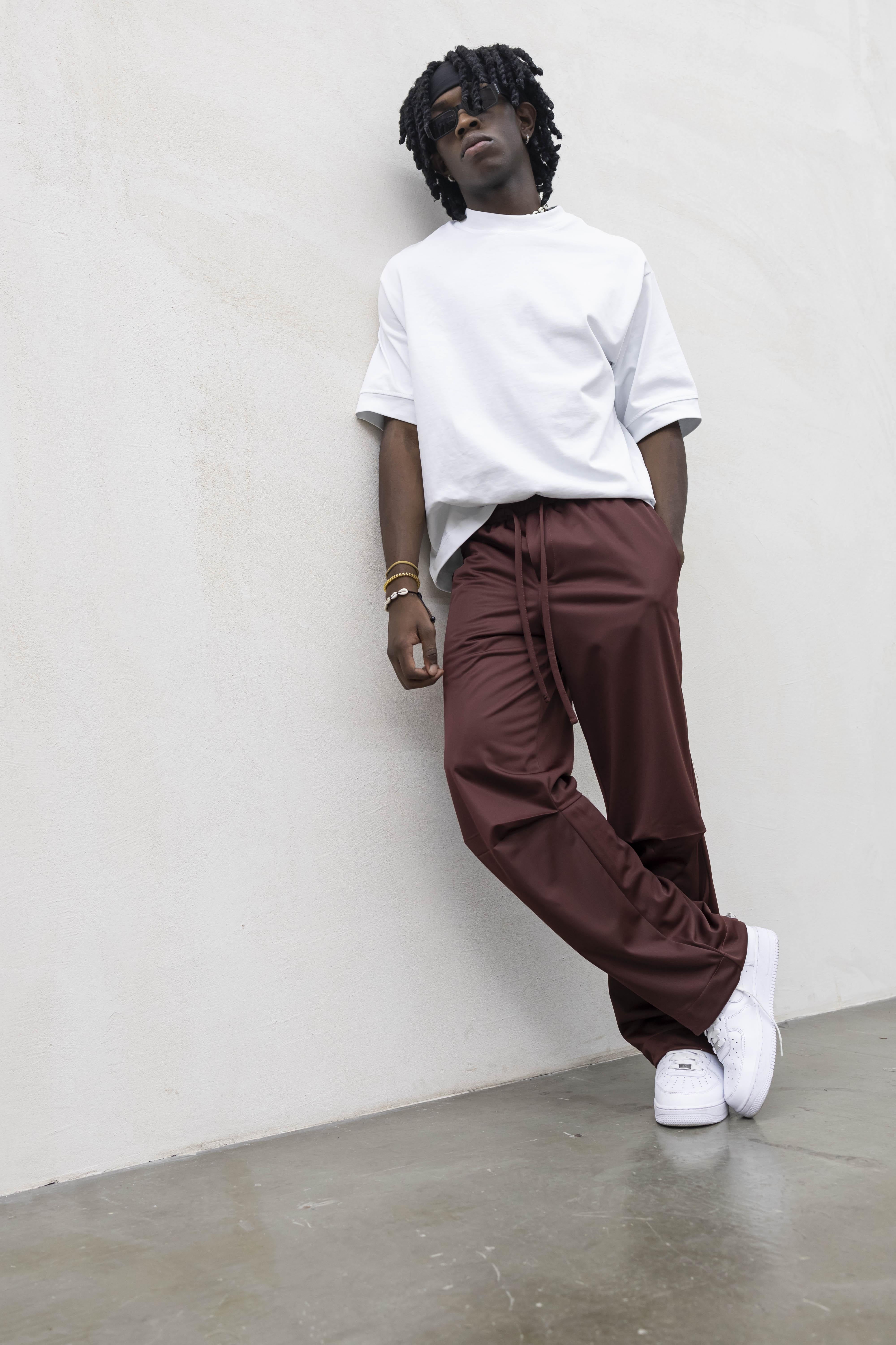 Present Day pantalone bordeaux acetato PRS021 BORDEAUX PRESENT DAY