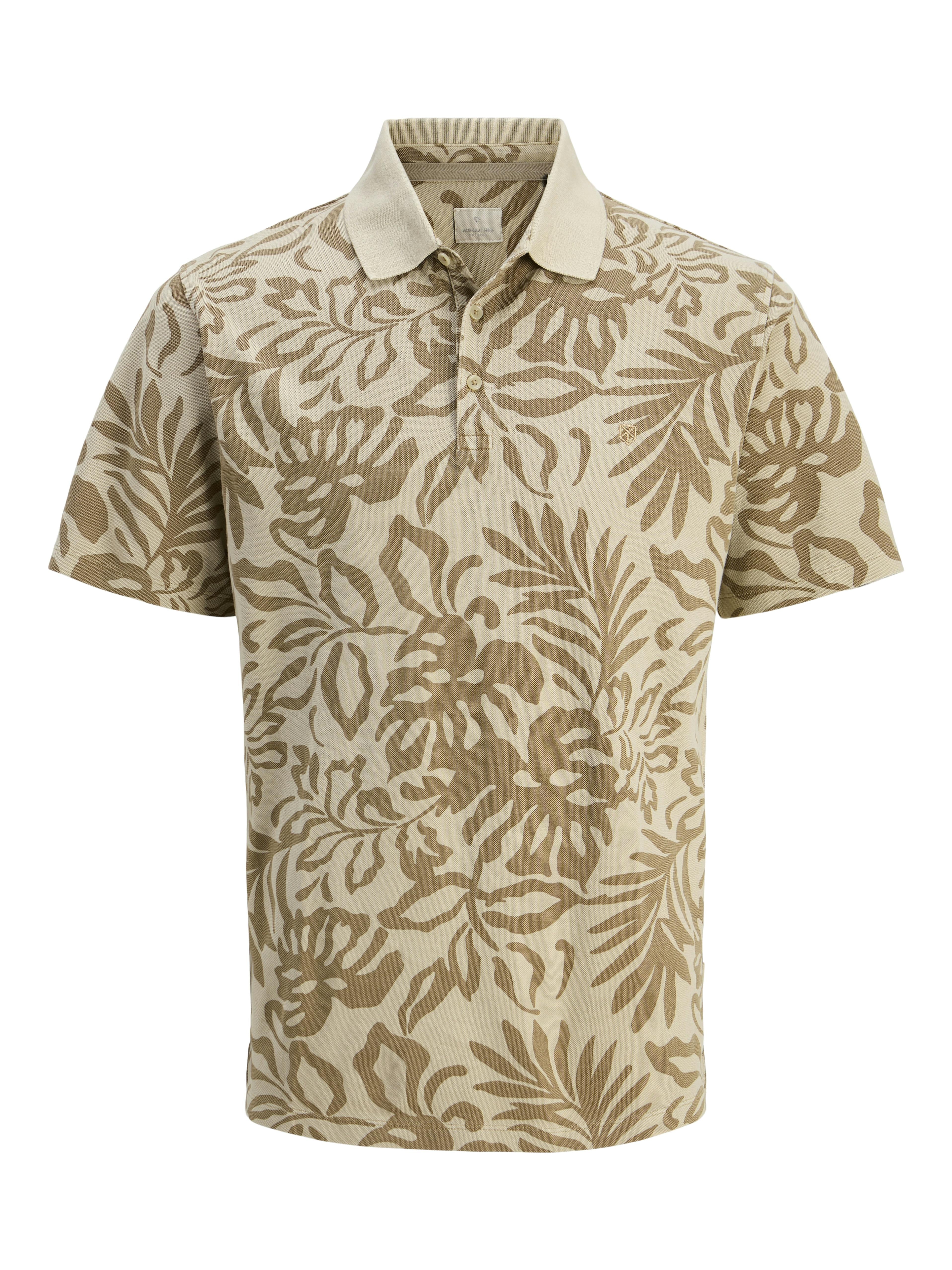 Jack & Jones polo beige a fantasia 12274187 BEIGE JACK & JONES