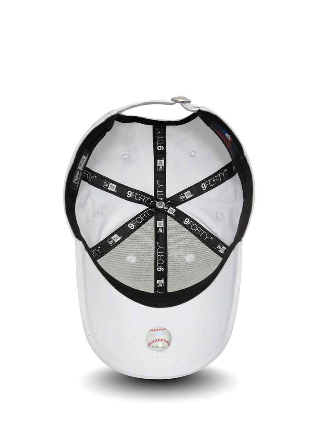 New Era 9Forty cappello bianco con logo bianco 80524868 BIANCO NEW ERA