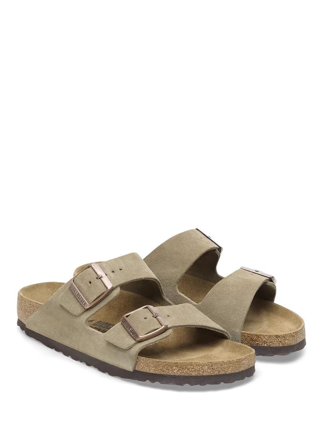 Birkenstock Arizona Bs sandali beige in nabuk<BR/> 0051463 BEIGE BIRKENSTOCK