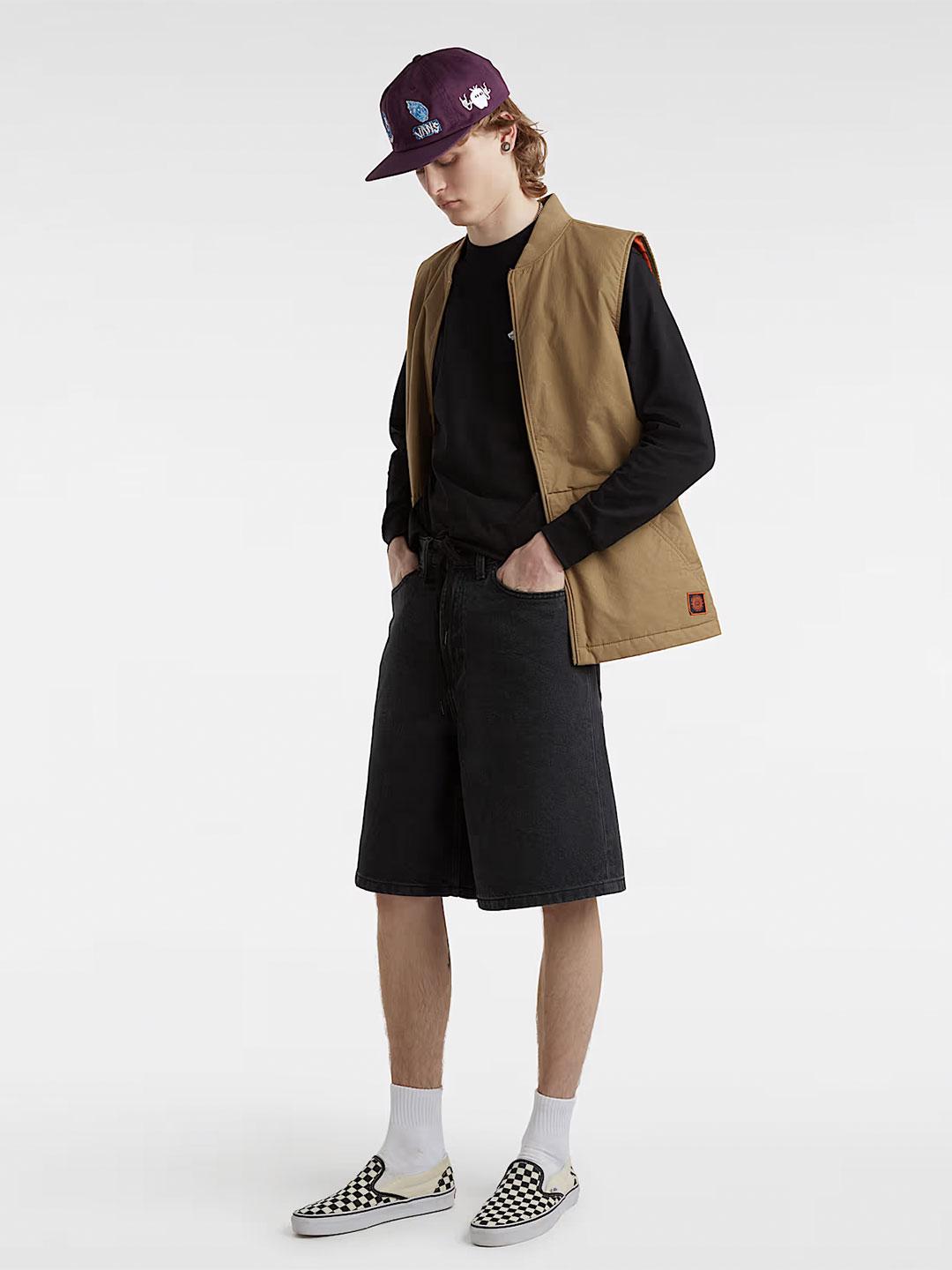 Vans t-bermuda nero in jeans VN000C9VEMQ1 NERO VANS