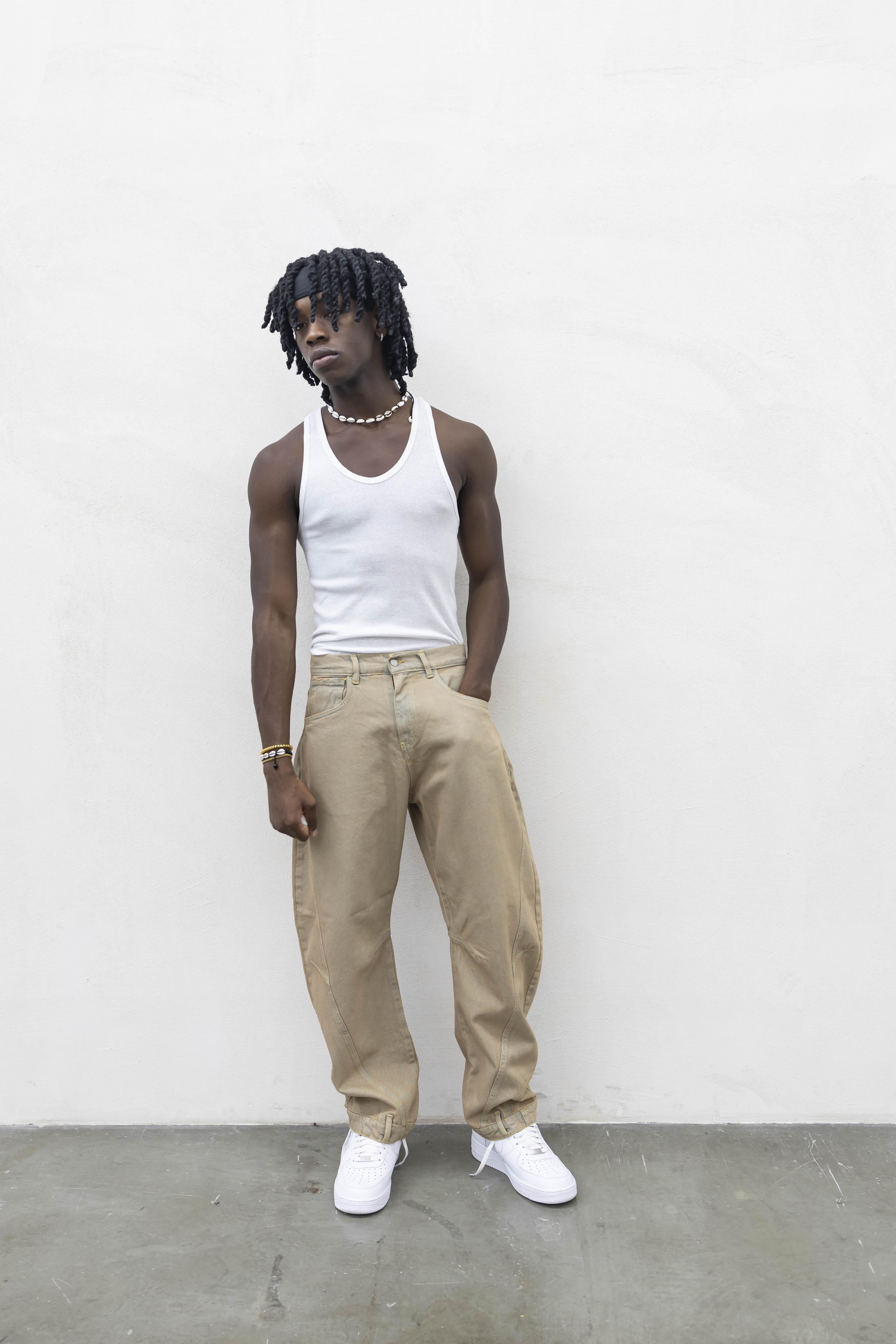 Present Day coordinato beige in denim PRS013 BEIGE PRESENT DAY