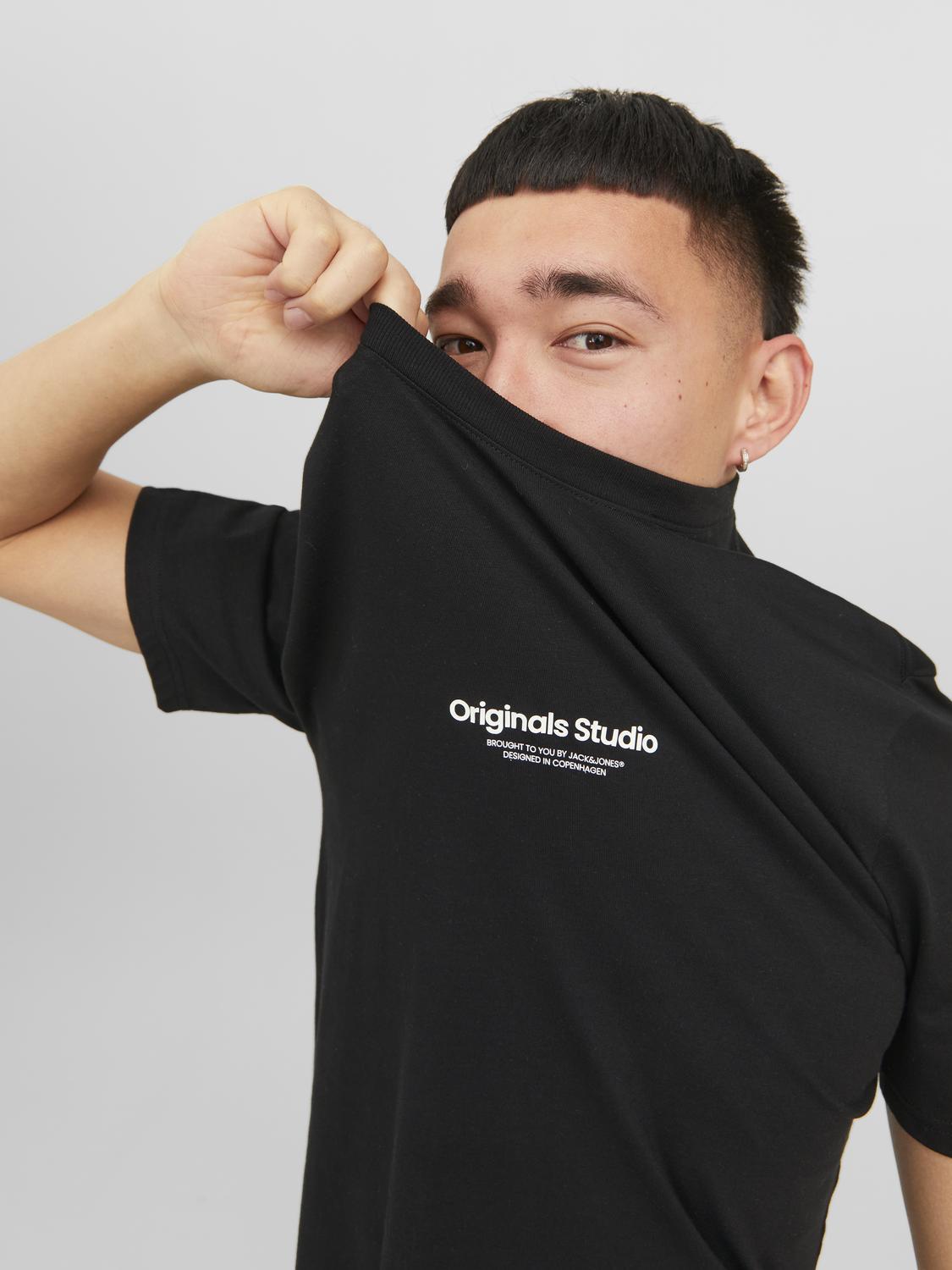 Jack & Jones t-shirt nero Originals Studio 12240121 NERO JACK & JONES