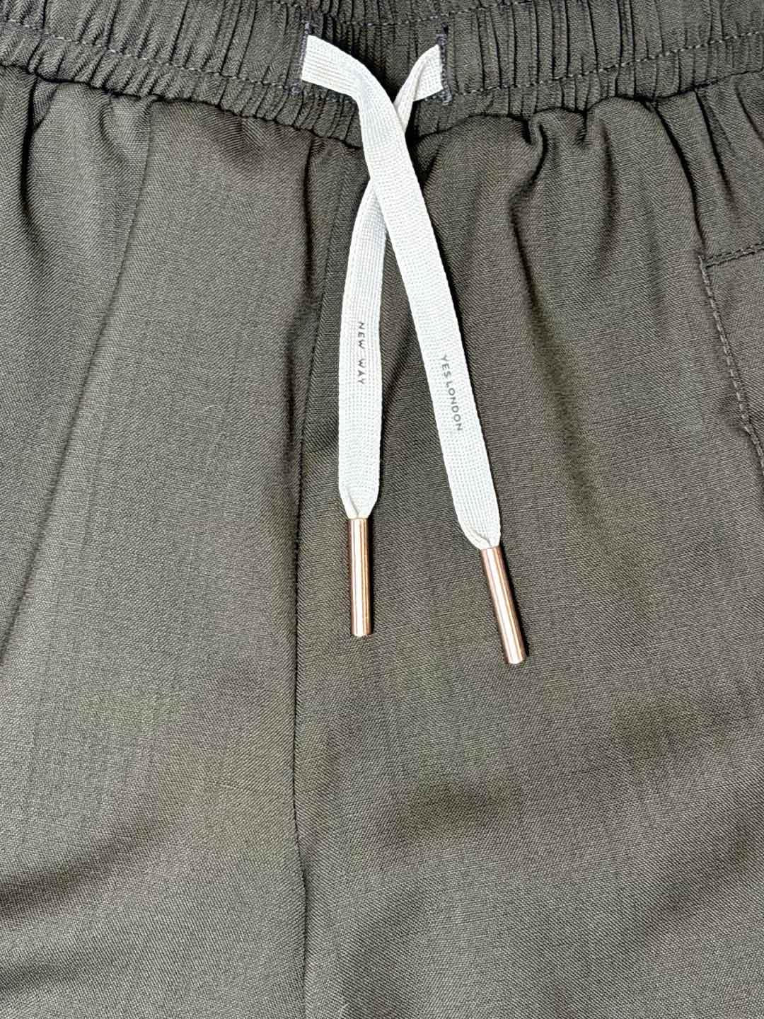 Yes London pantaloni kids verde e bianco JR3077 VERDE YES LONDON