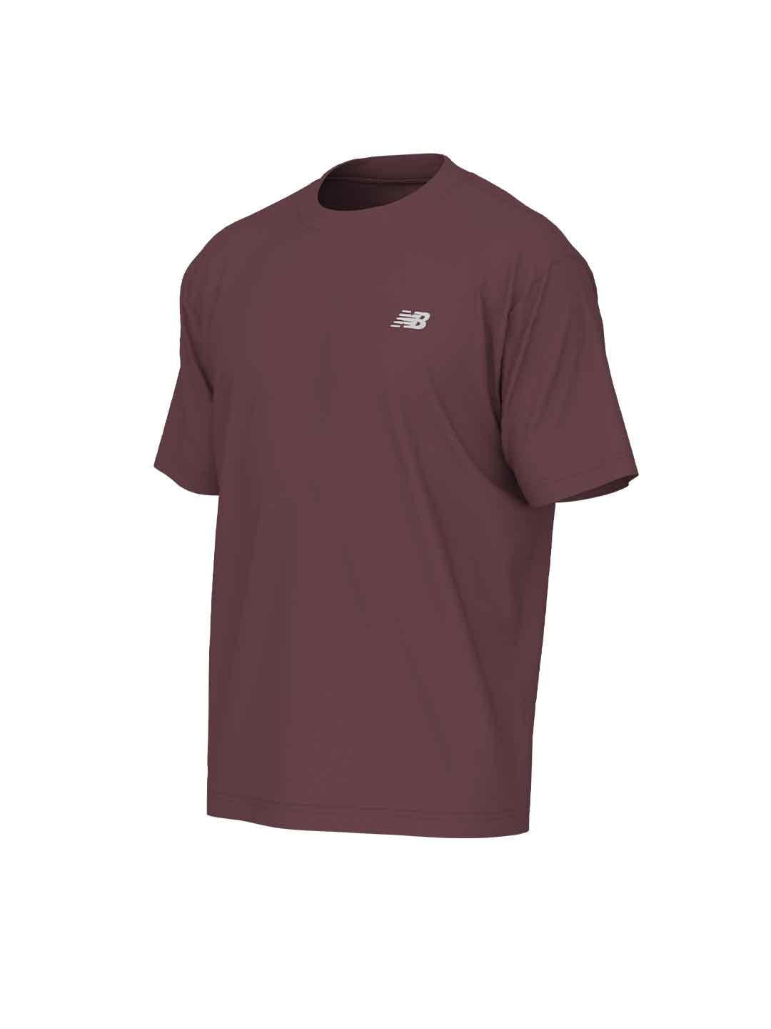 New Balance t-shirt bordeaux con logo bianco MT41509WAD BORDEAUX NEW BALANCE