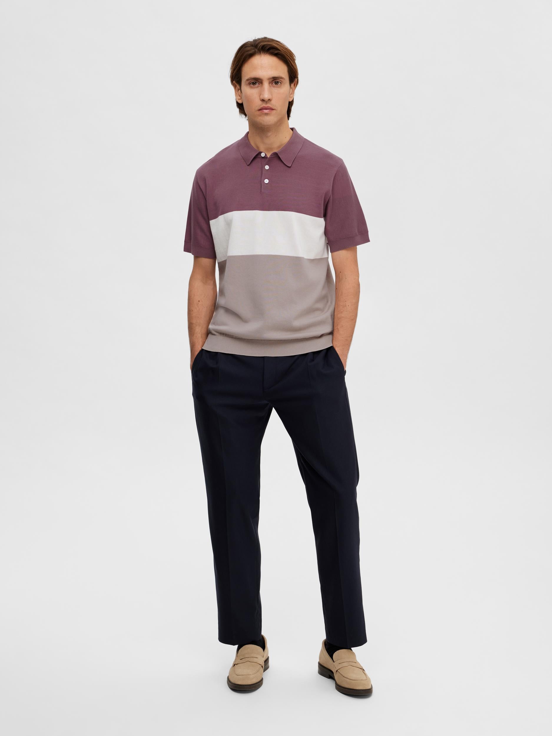 Selected polo wistful mauvre 16088615 AMARANTO SELECTED
