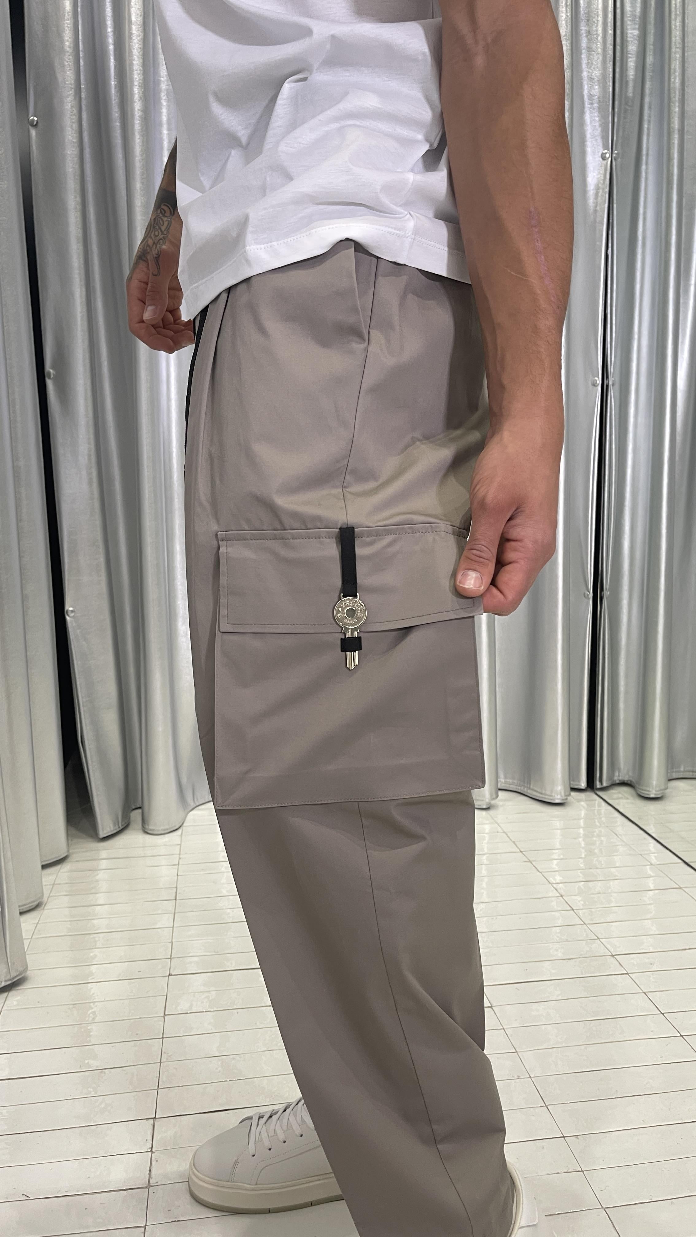 Gavroche pantaloni beige con chiave 2053 BEIGE GAVROCHE