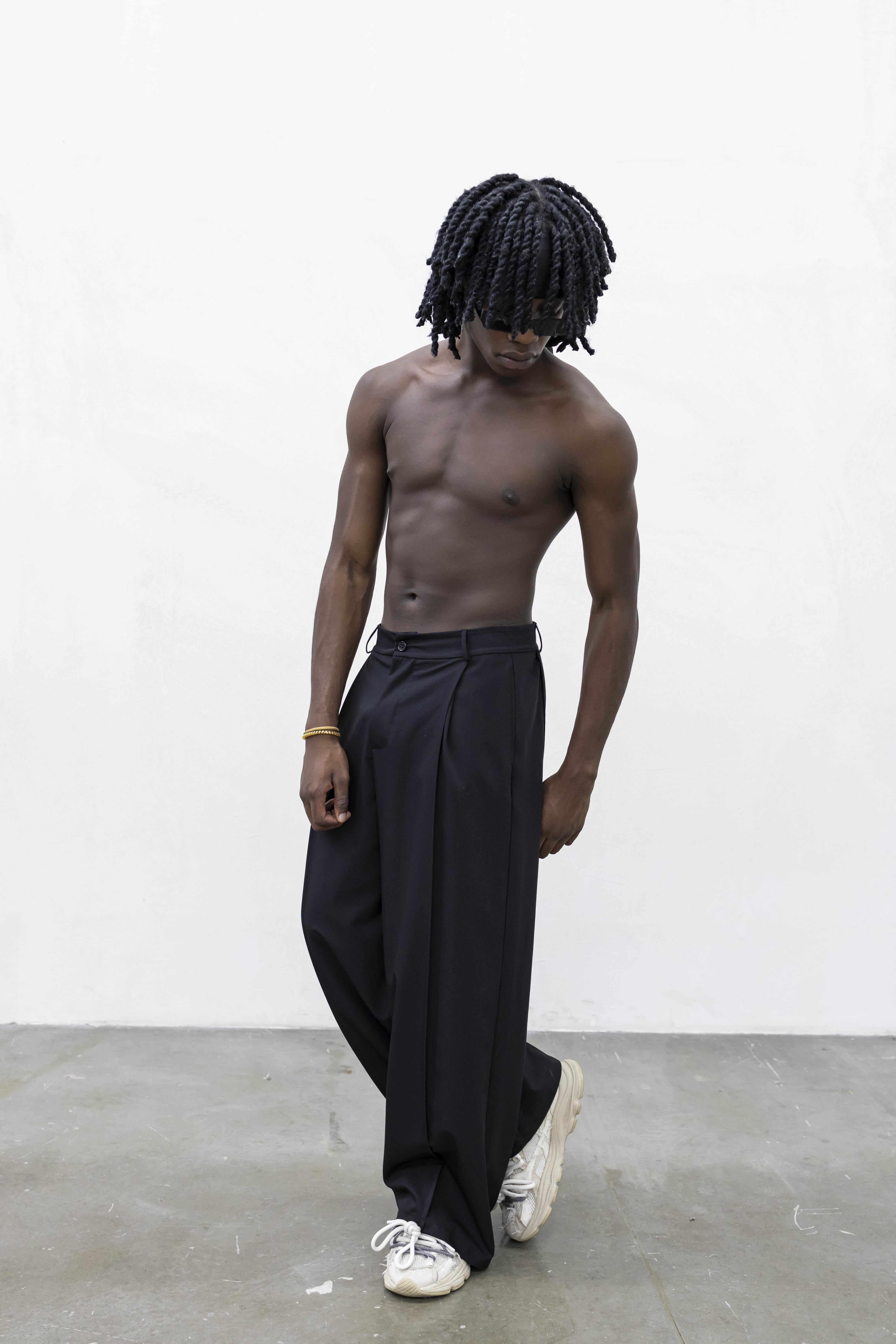 Present Day All Pinces pantaloni nero PRS019 NERO PRESENT DAY