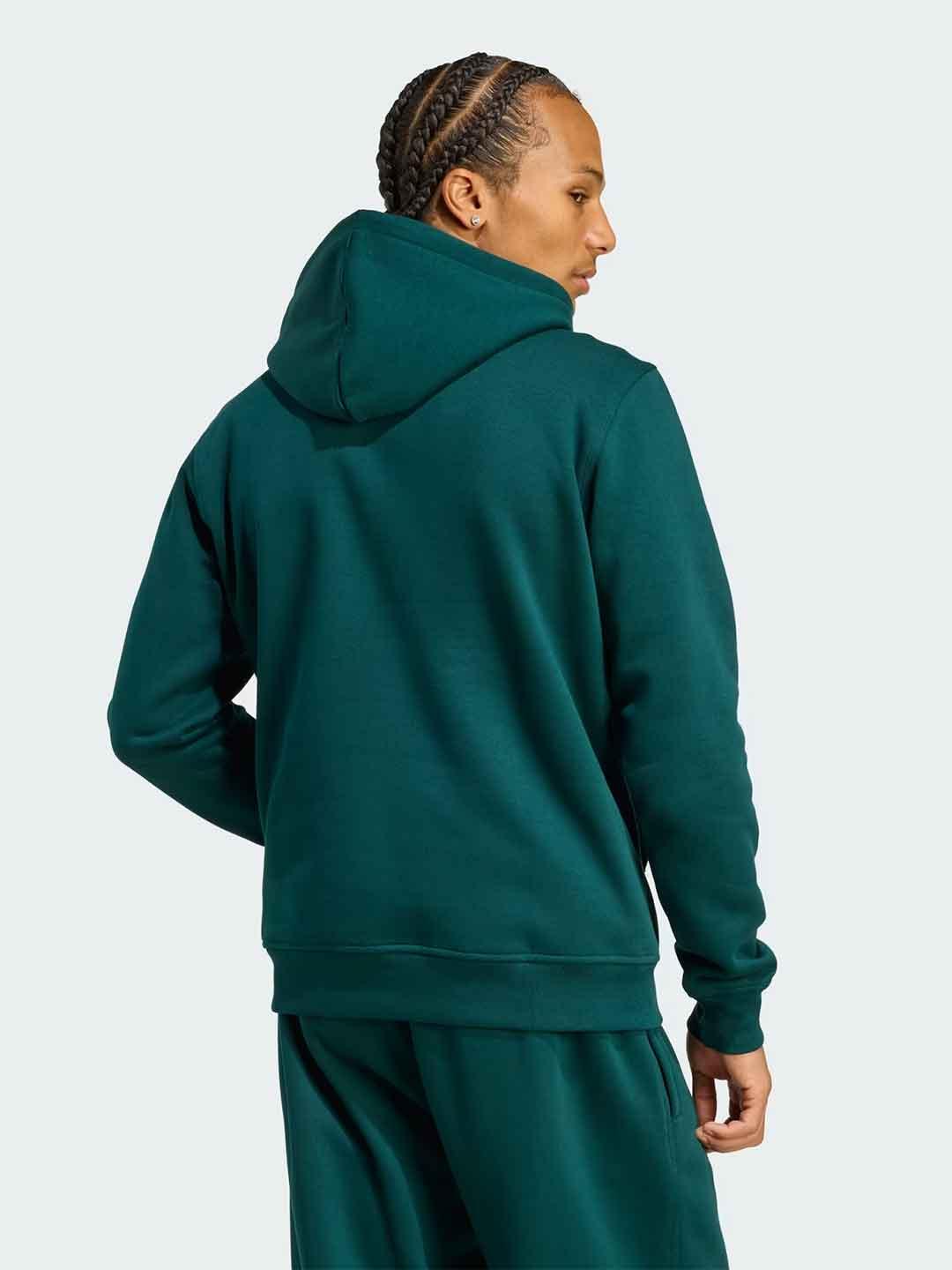 Adidas felpa verde con cappuccio JZ3589 VERDE ADIDAS