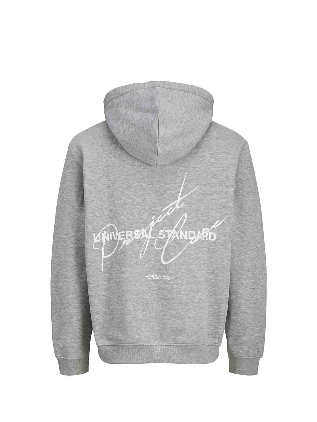 Jack & Jones felpe grigio con cappuccio 12282973 GRIGIO JACK & JONES