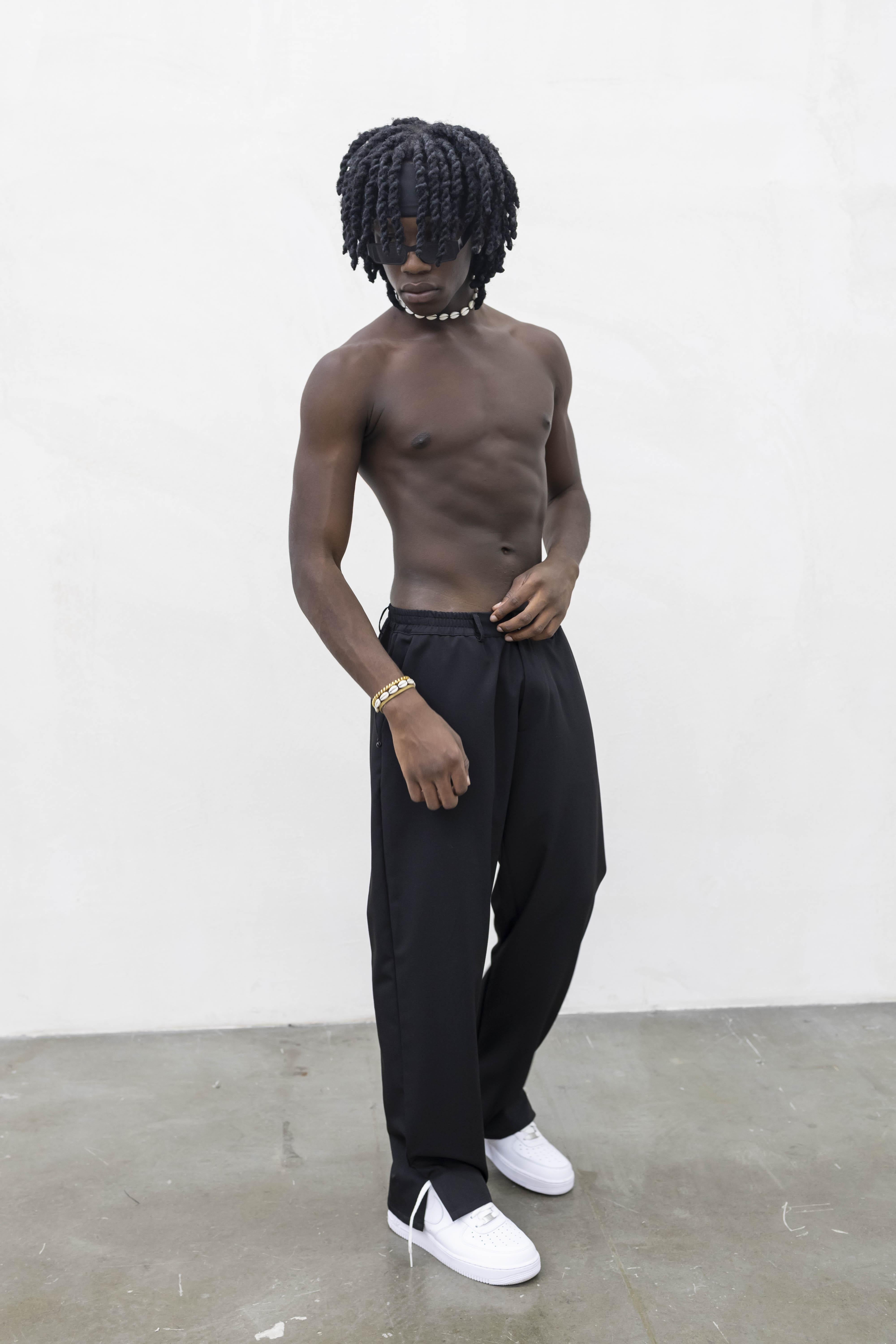 Tokyo pantaloni nero simply con spacchetti TKO003 NERO TOKYO