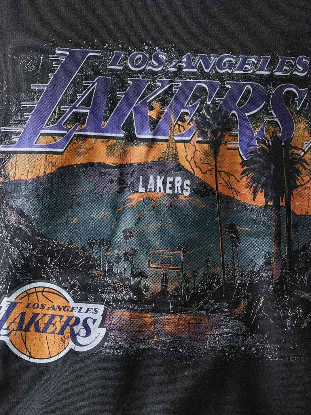 New Era felpa grigio Lakers 60684352 GRIGIO NEW ERA