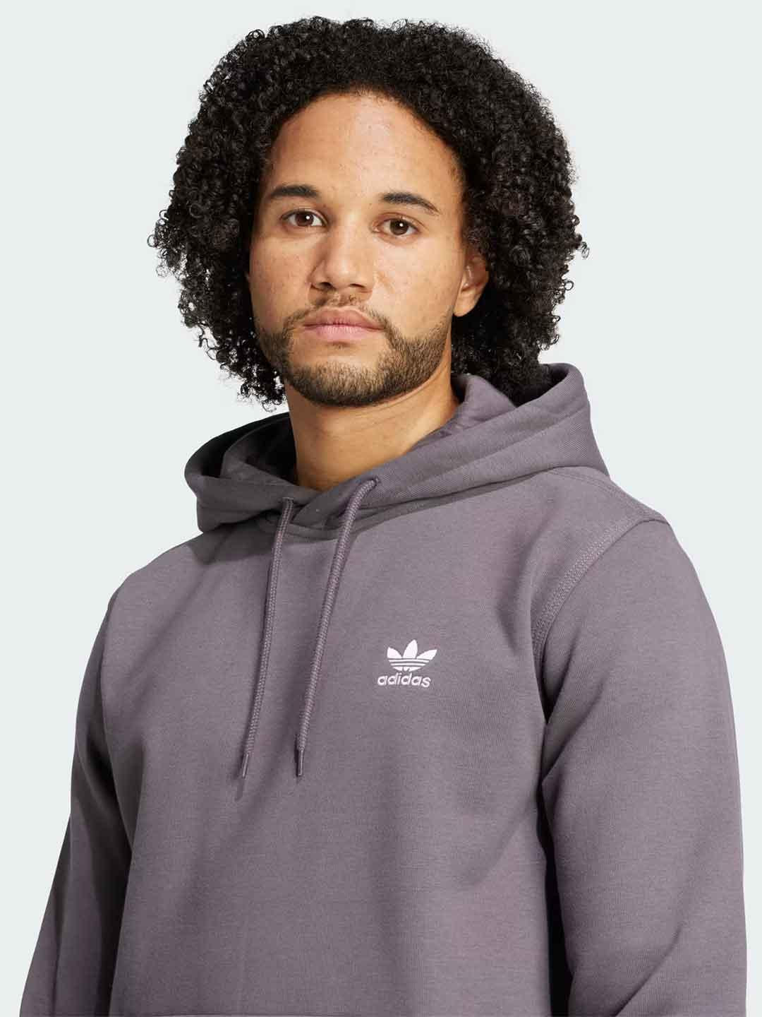 Adidas felpa grigio con cappuccio JW1063 GRIGIO ADIDAS