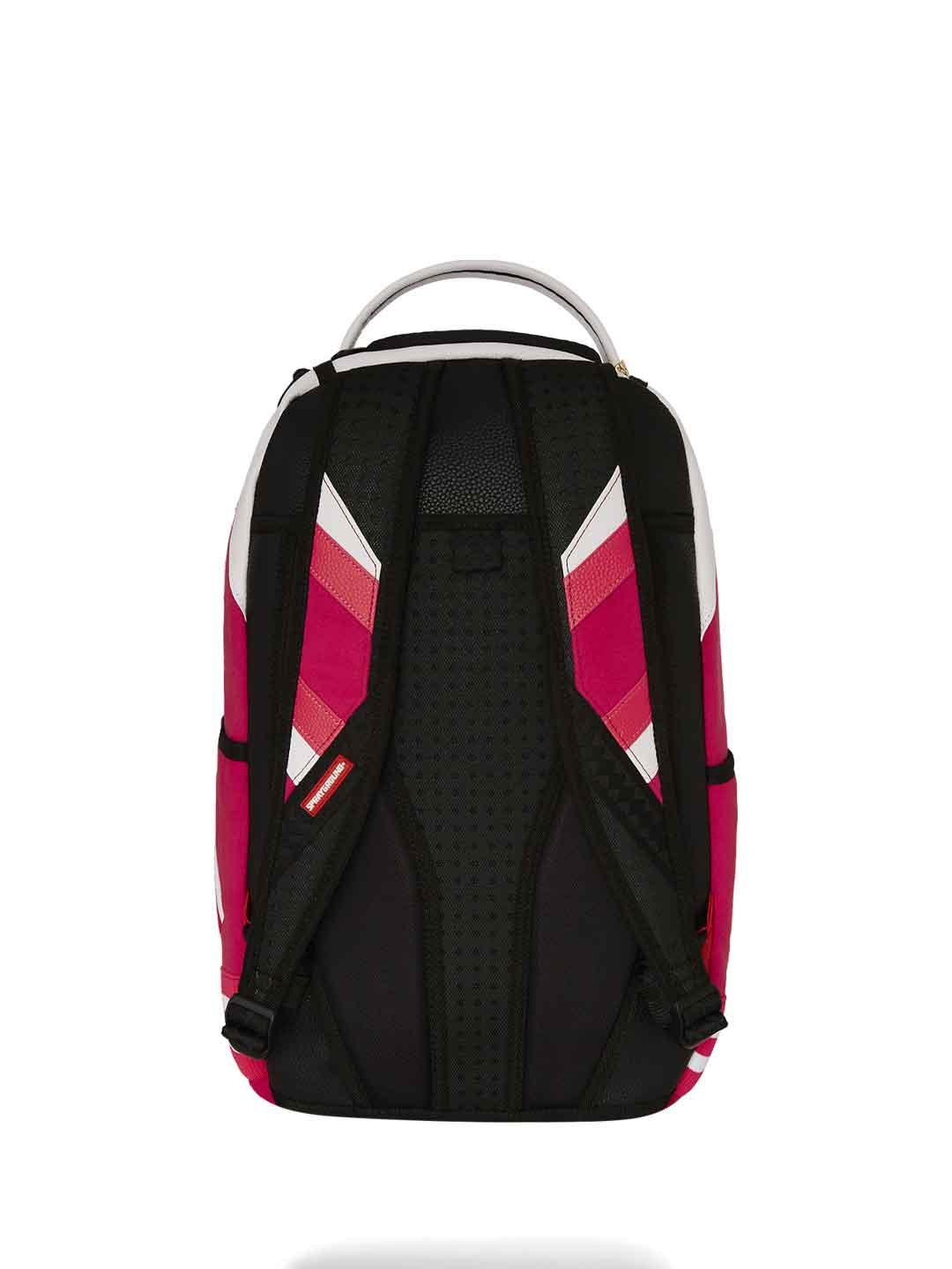Sprayground Girl Varsity DLX zaino rosa con patch 910B7646NSZ ROSA SPRAYGROUND